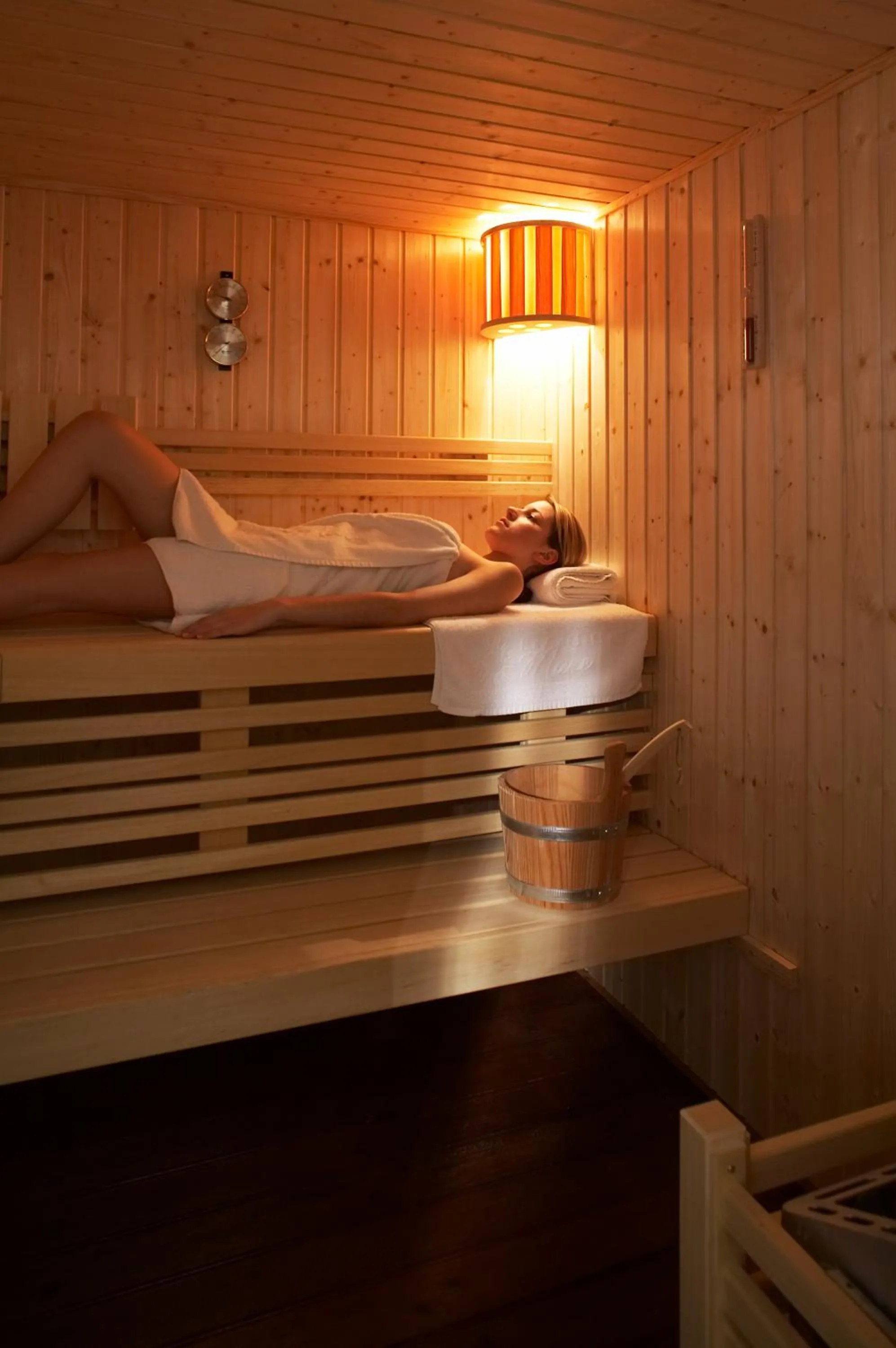 Steam room in Lagos Mare Hotel