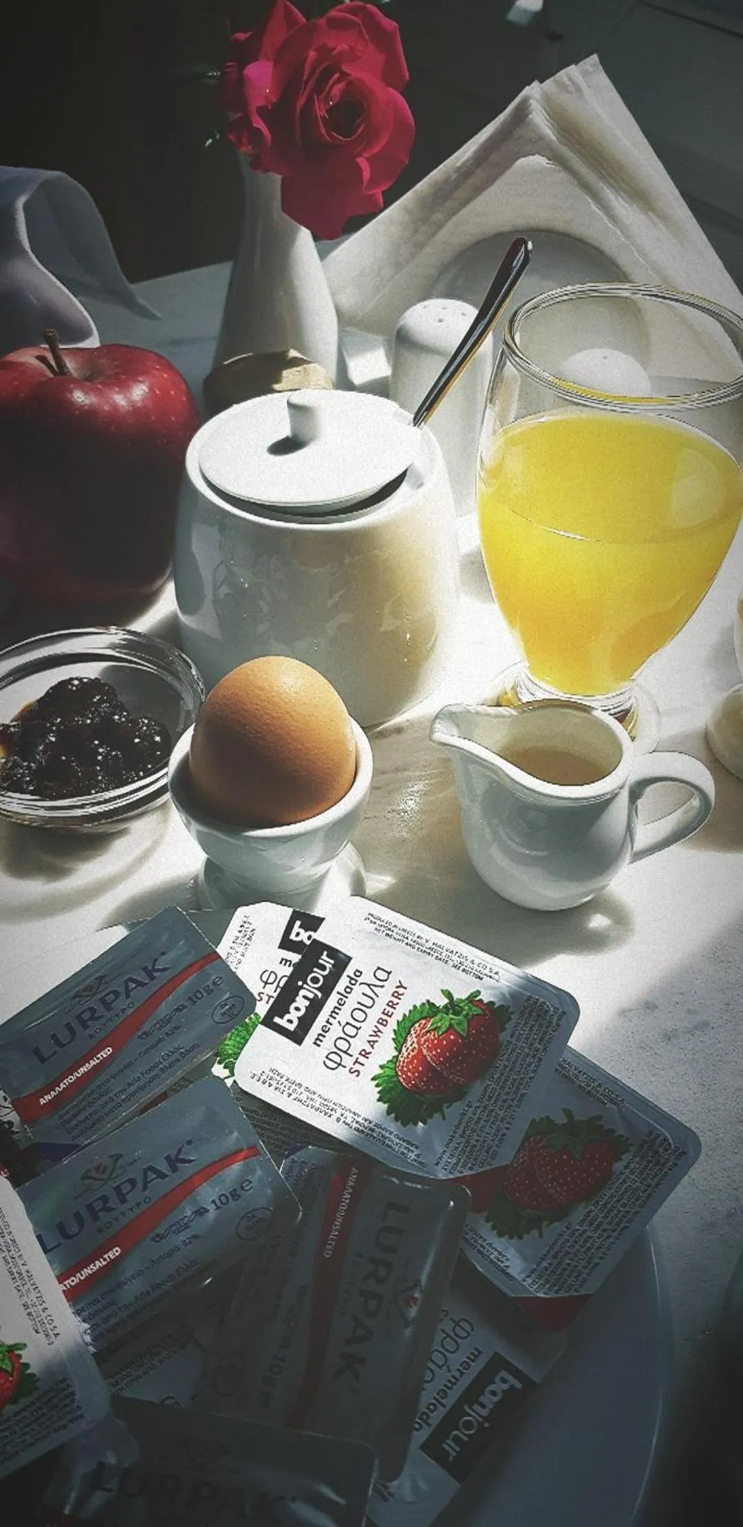 Continental breakfast in Stavros Villas