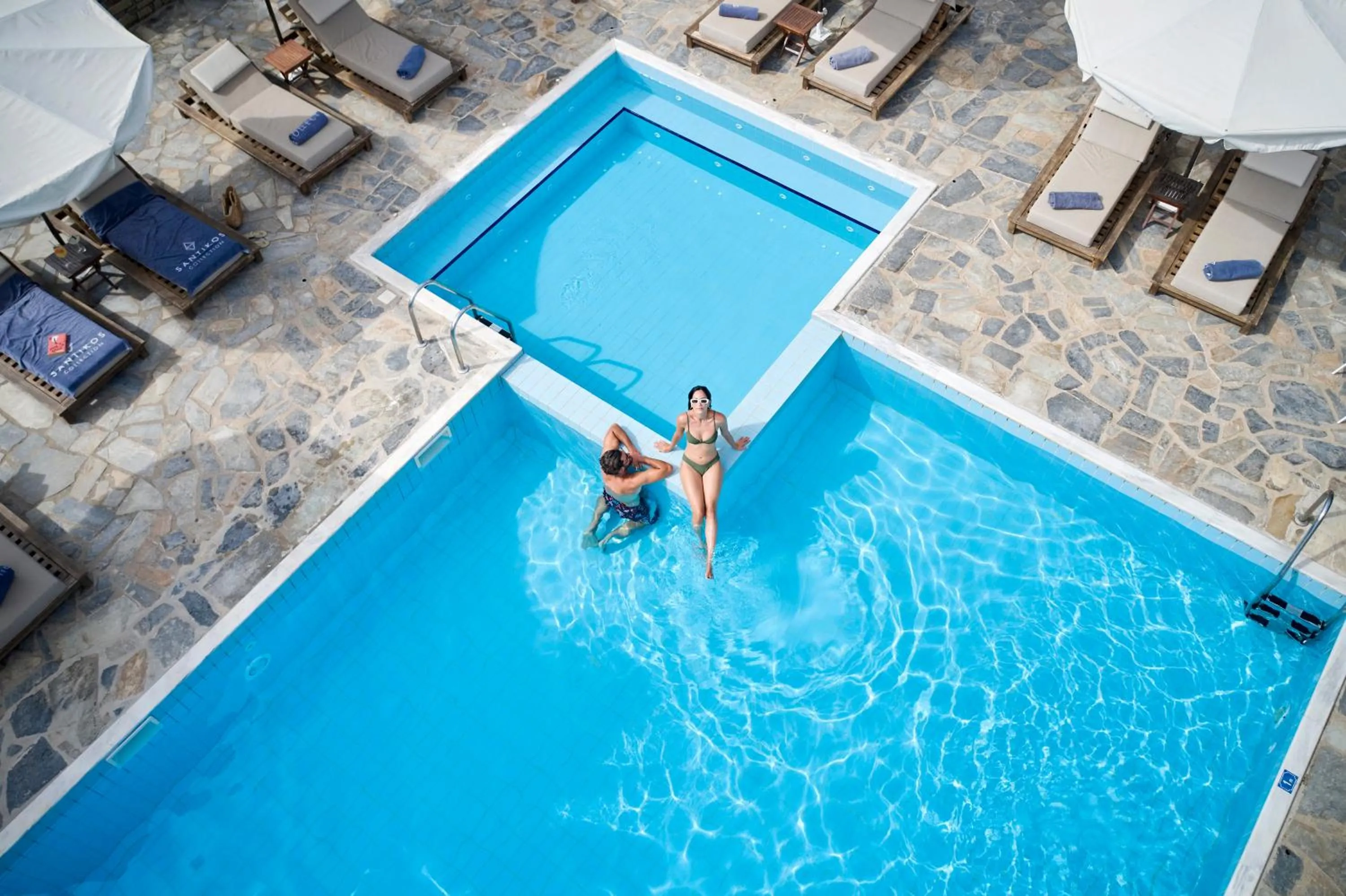 Swimming pool in Aegean Suites, Santikos Collection
