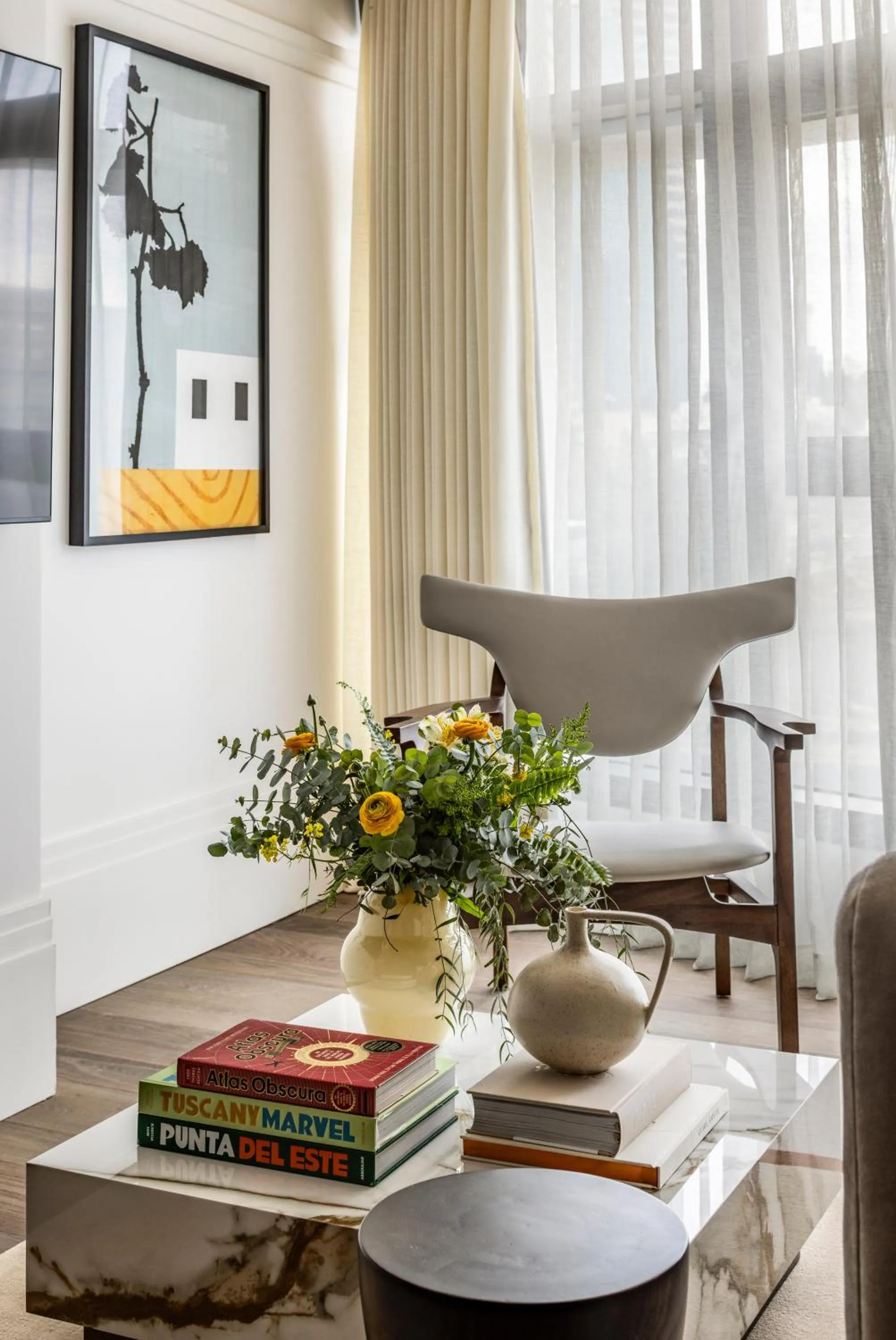 Seating area in The George Tel Aviv