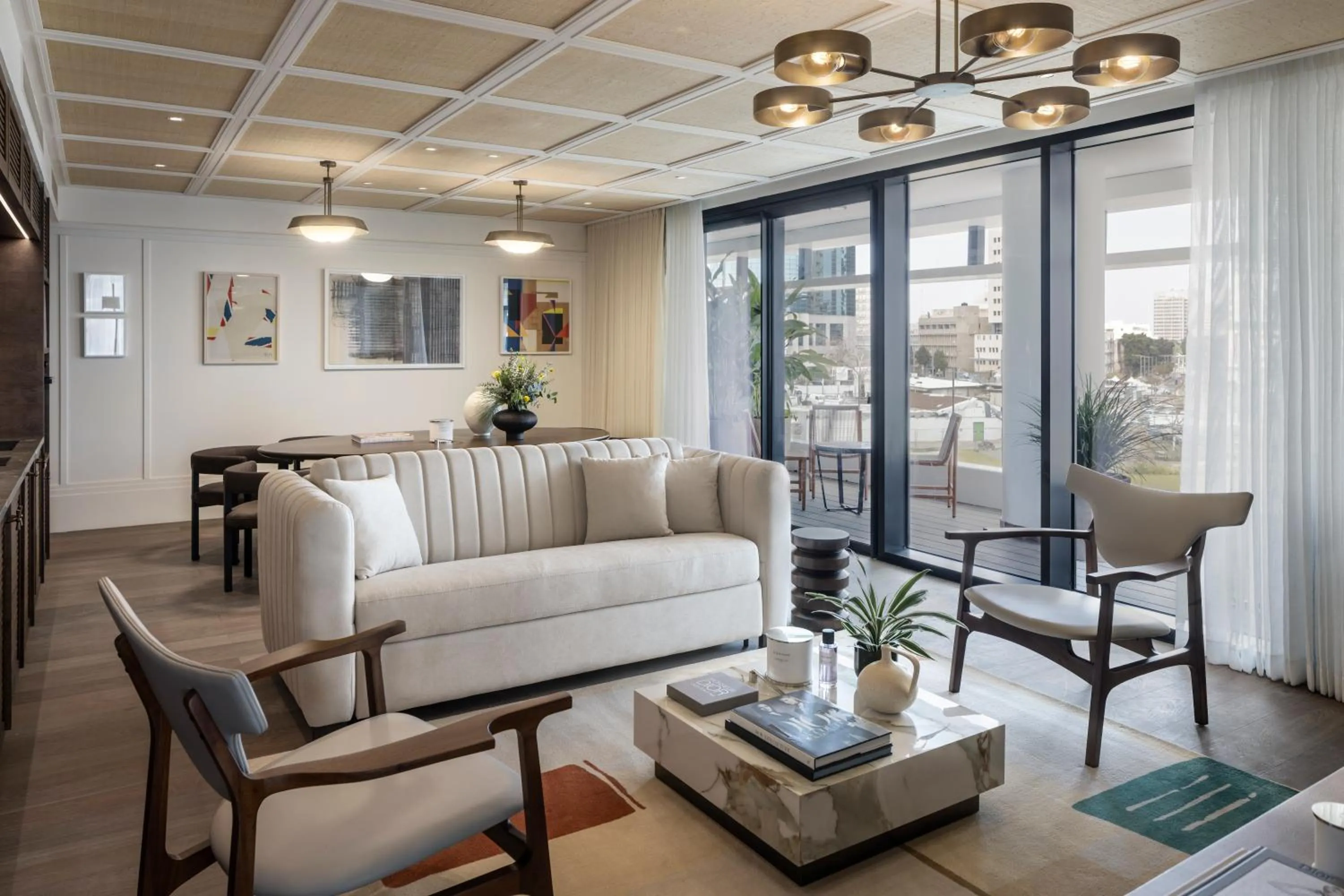 Living room in The George Tel Aviv