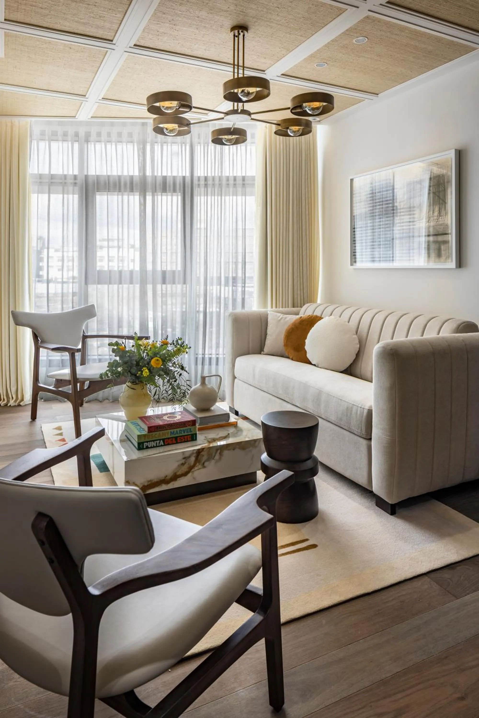 Seating area in The George Tel Aviv