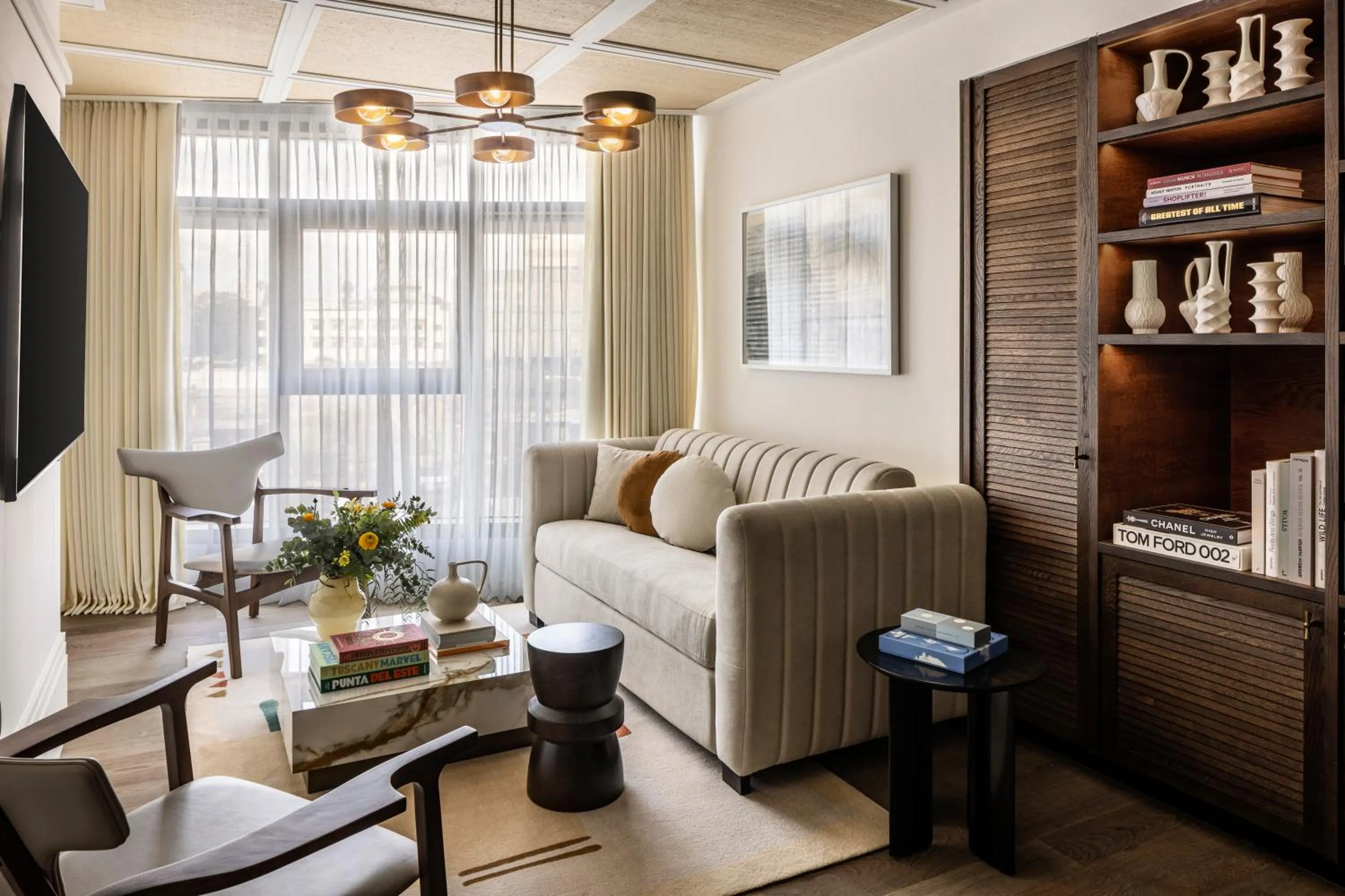 Seating area in The George Tel Aviv