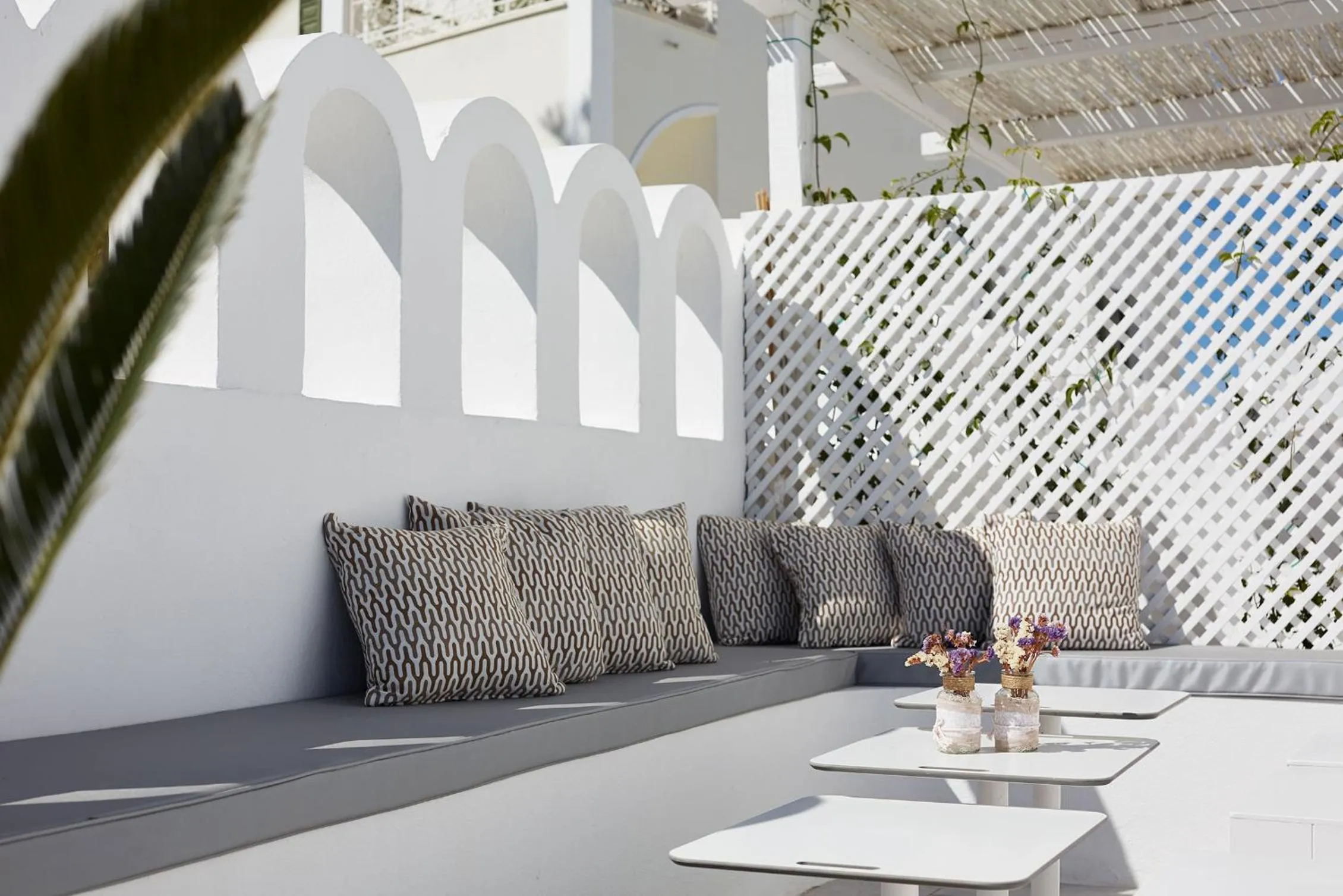 Seating area in Loizos Stylish Residences