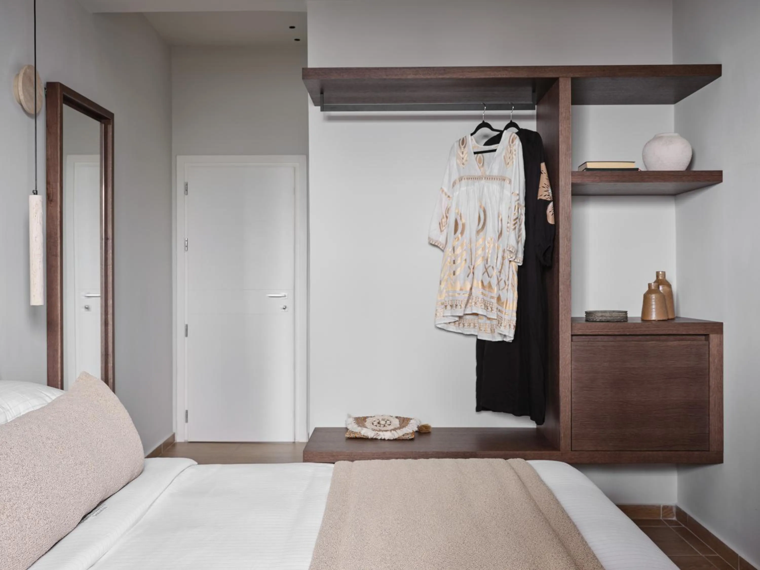 Bed in Loizos Stylish Residences