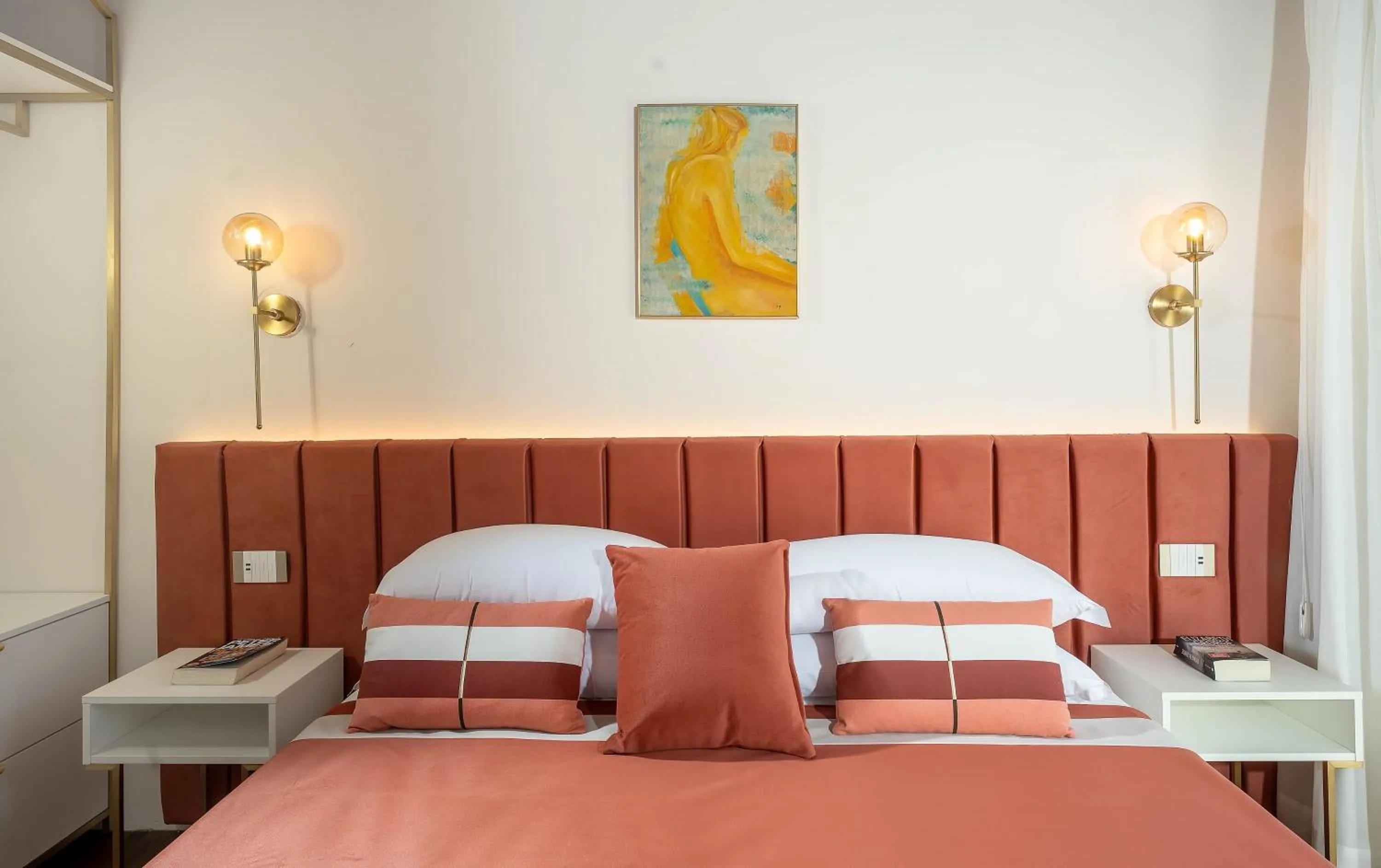 Bed in Villa Antiche Mura Relais