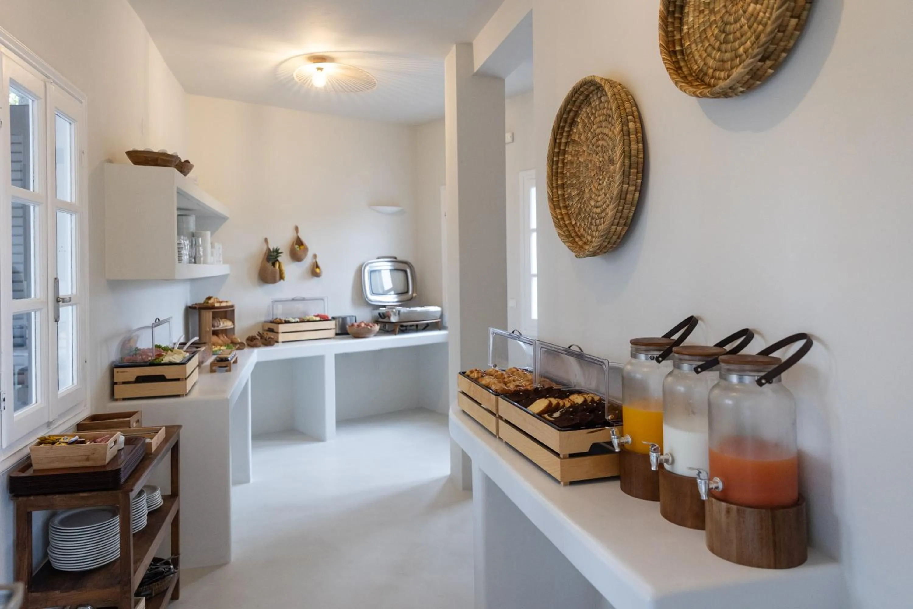 Breakfast in Scorpios Beach Santorini