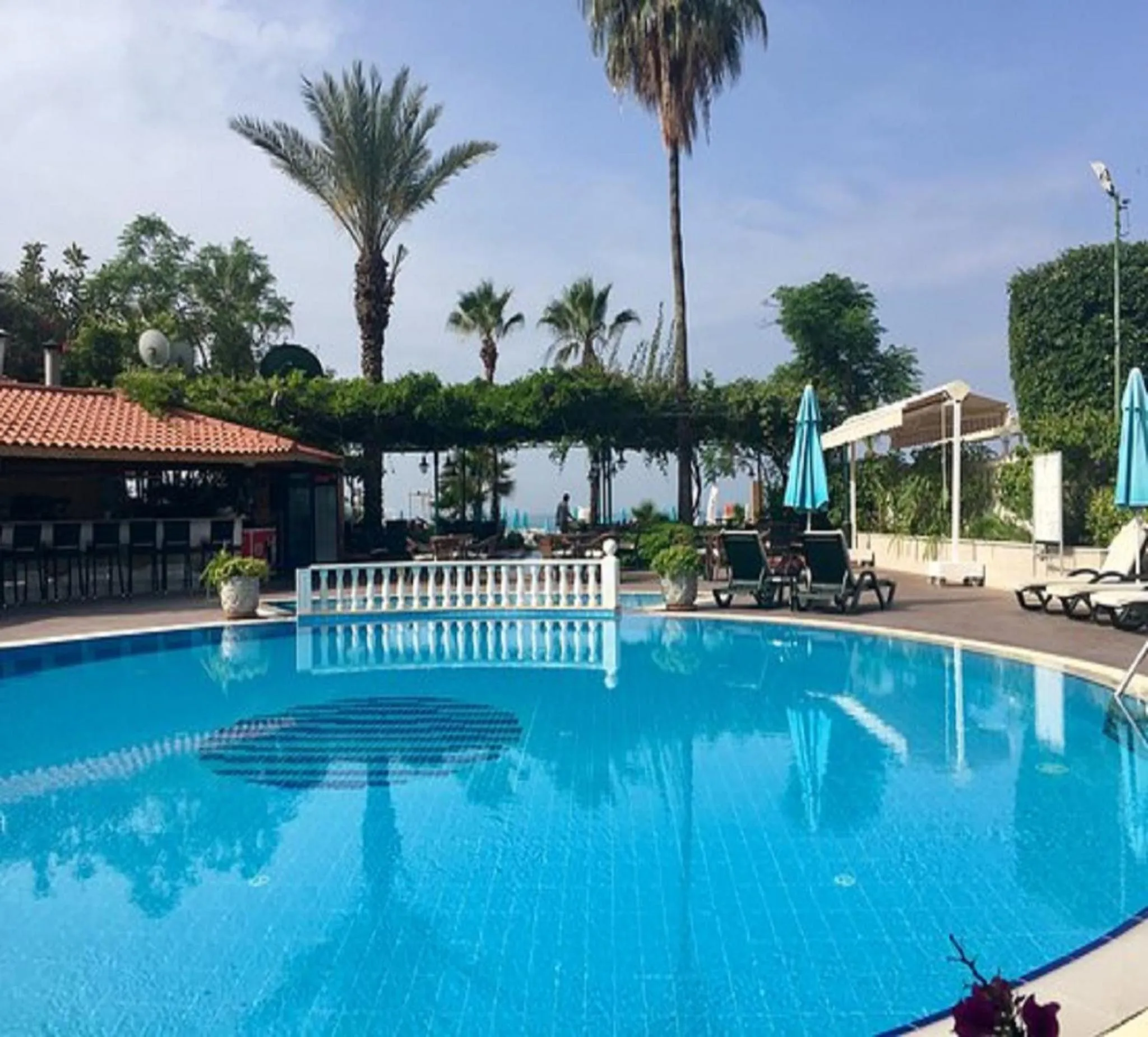 Pool view in Azak Hotel