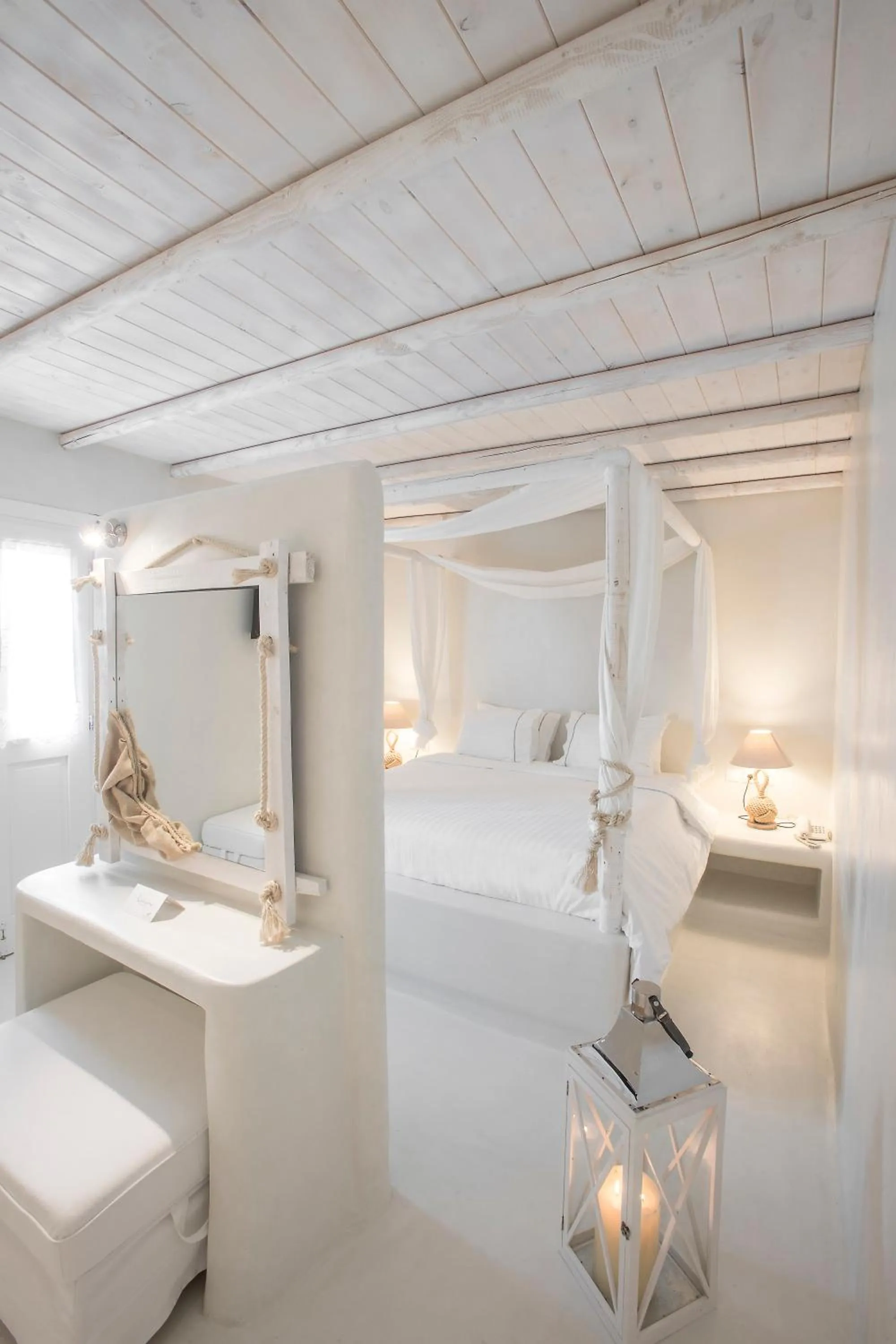 Bedroom, Bed in Paros Palace - Adults Only