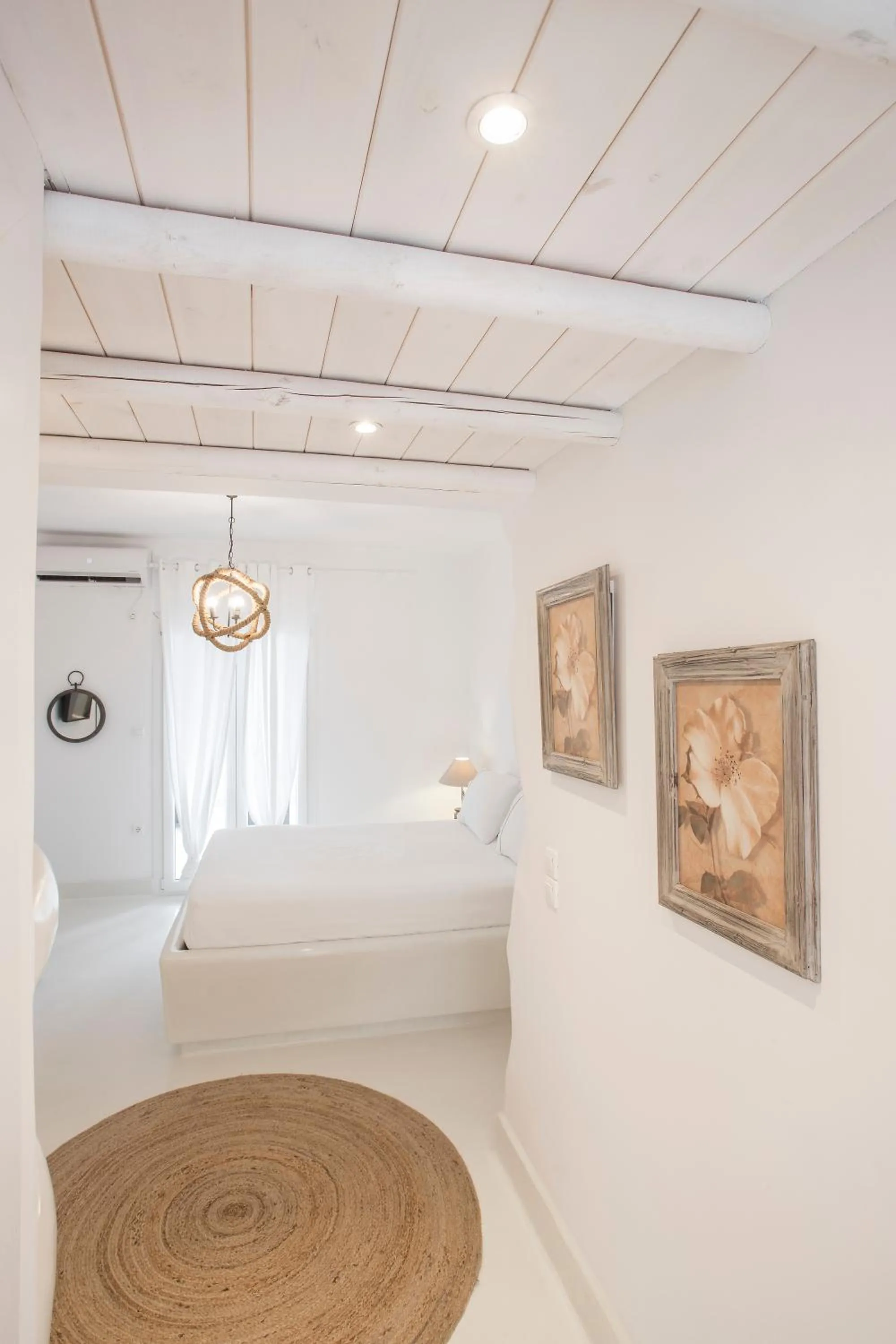 Bedroom, Bed in Paros Palace - Adults Only