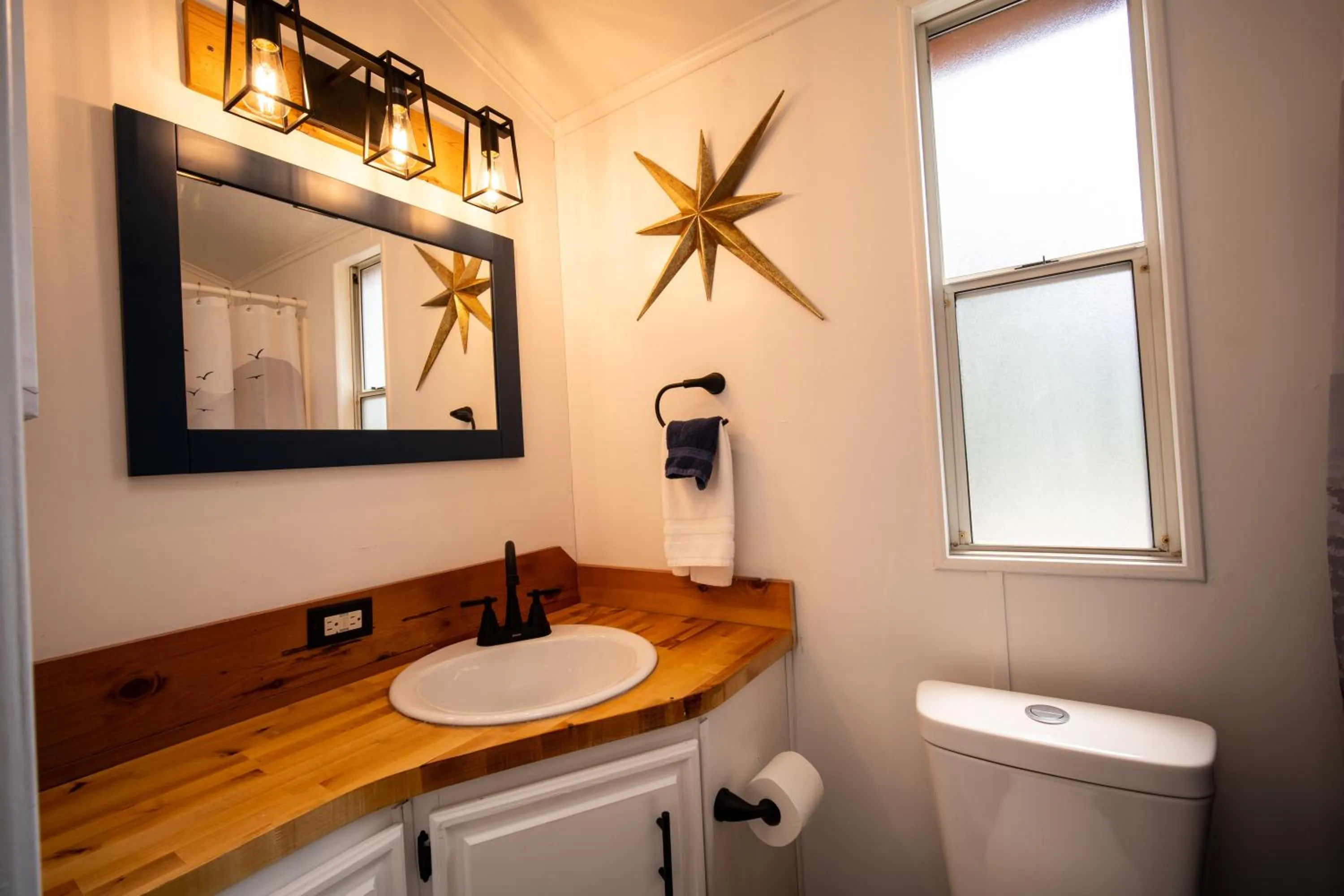 Toilet in Alpine Lodge Hotel