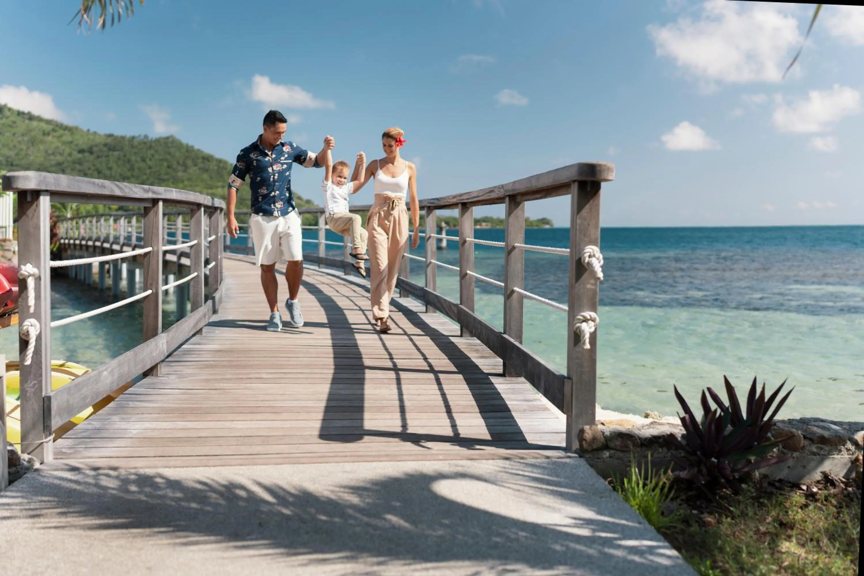 Family in Cook's Bay Hotel & Suites