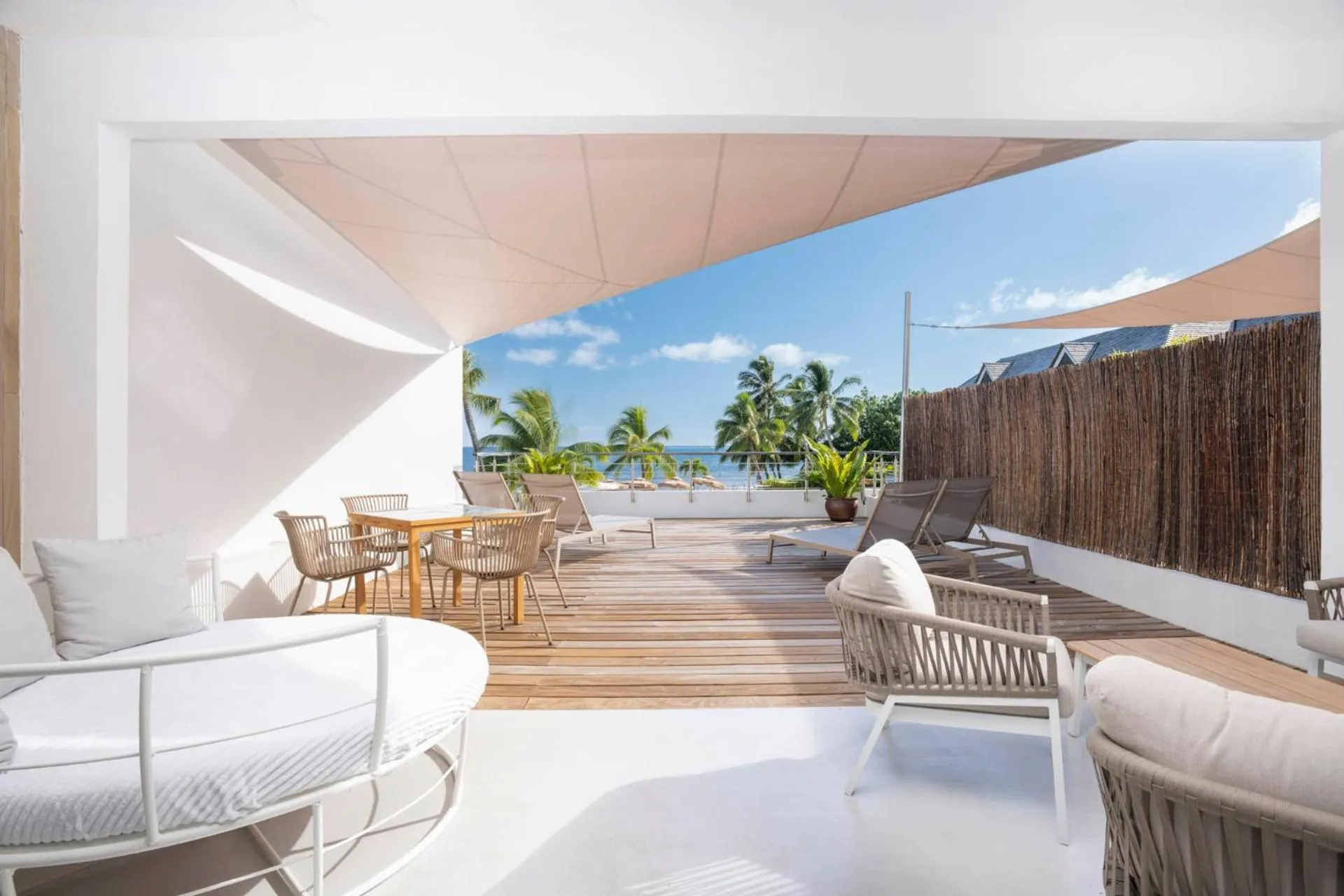 Patio in Cook's Bay Hotel & Suites