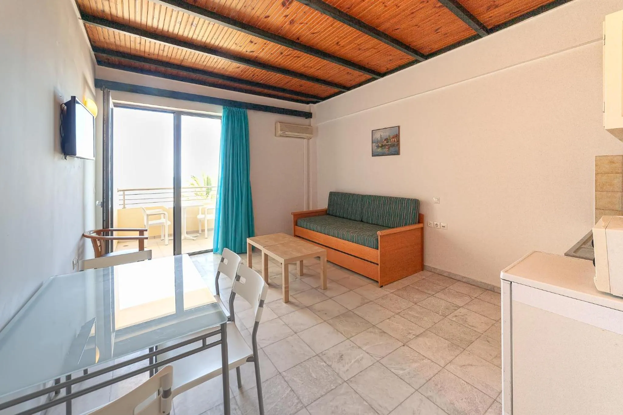 Living room in Olympic Suites