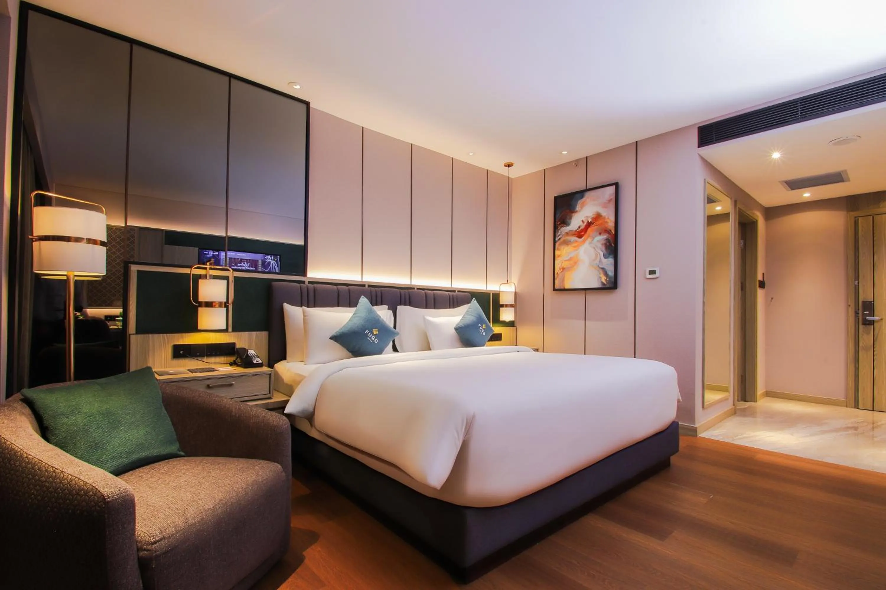 Bed in FUGO Hotel Banjarmasin