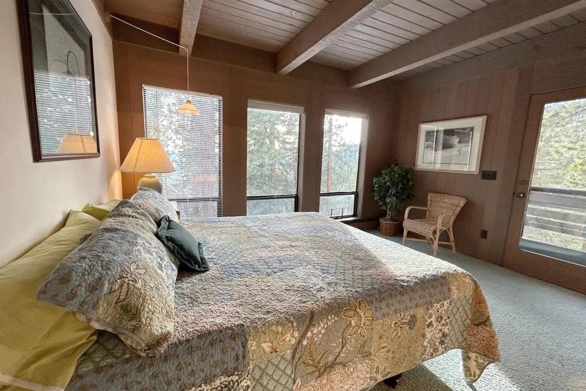 Bed in Tumbleweed Pines home