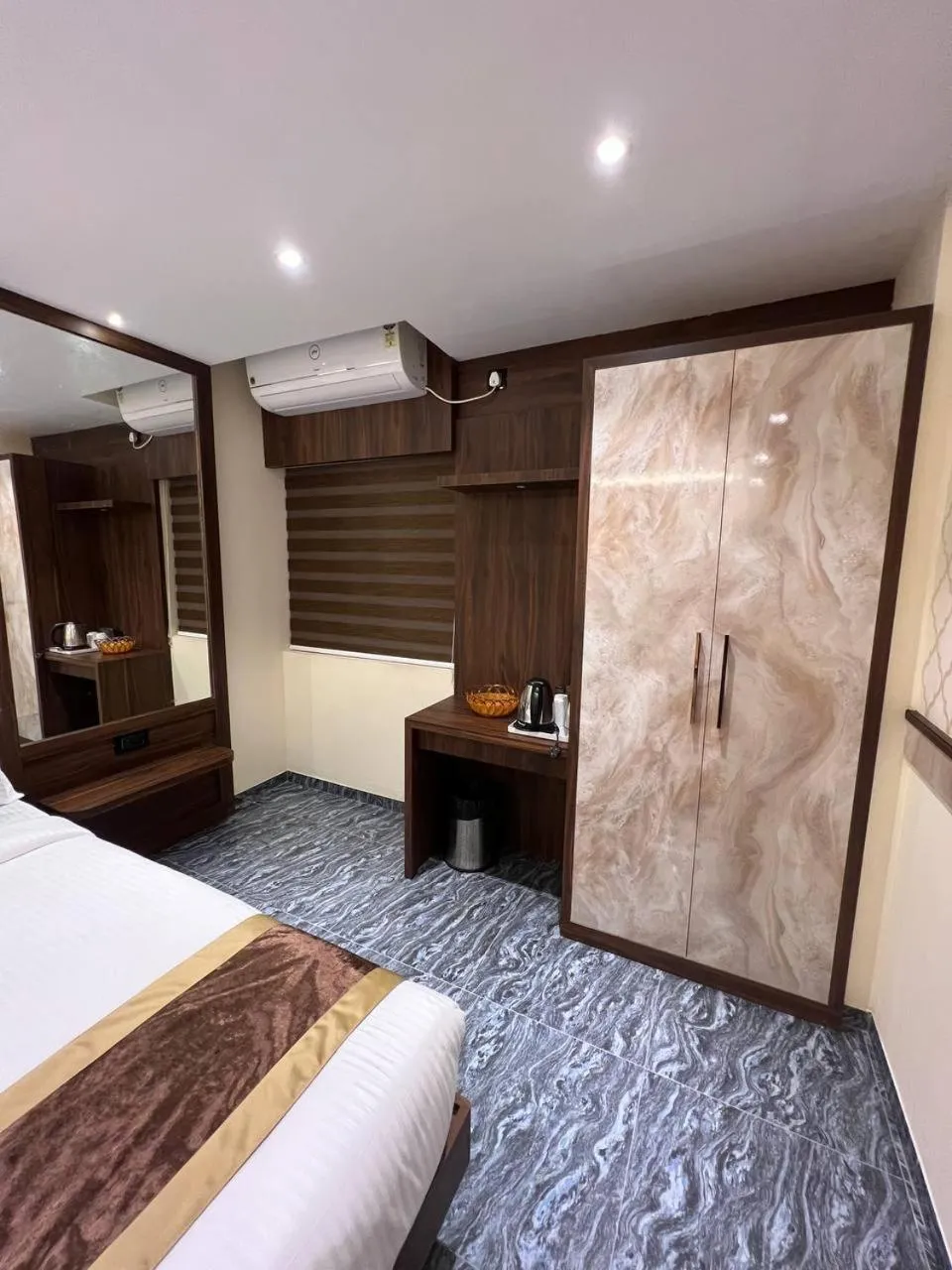 wardrobe, Bed in Hotel Mangalore Stay INN