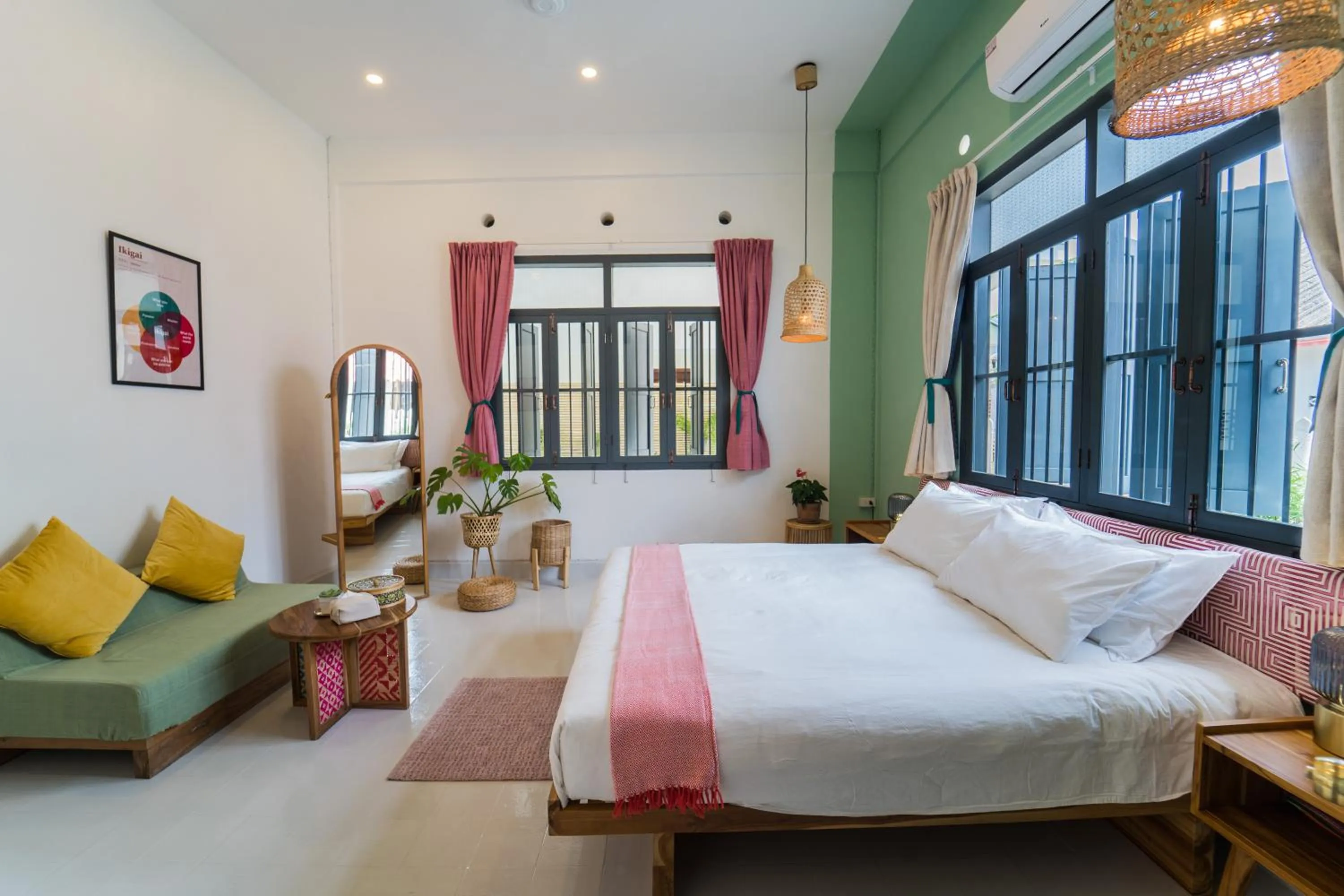 View (from property/room), Bed in Baan Pila