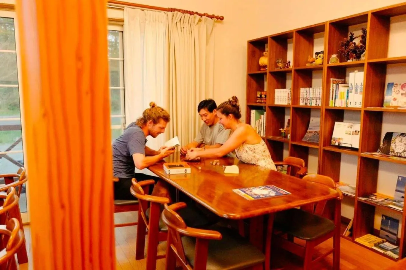 group of guests in TESHIKAGA HOSTEL MISATO