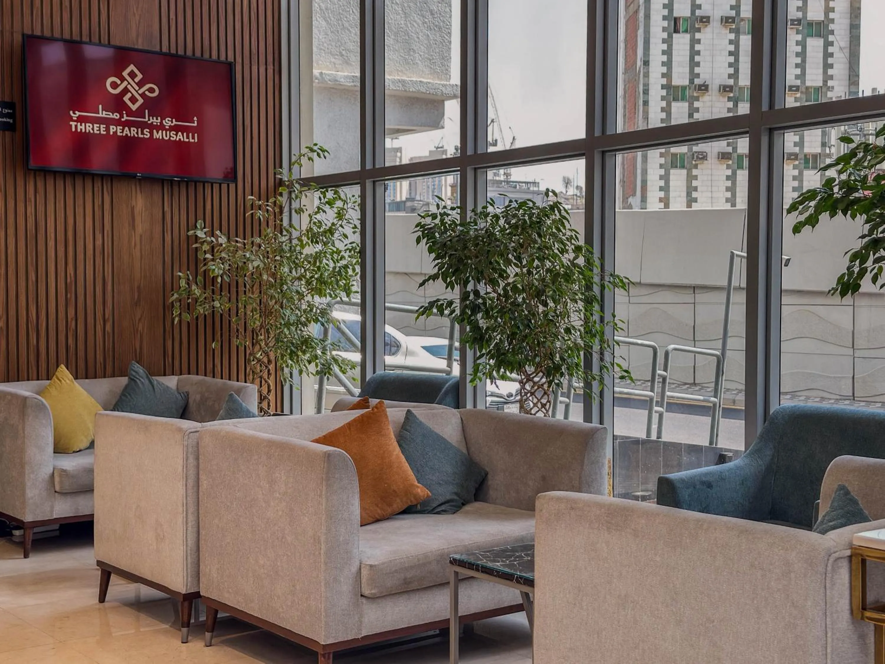 Lobby or reception in Three Pearls Musalli Hotel