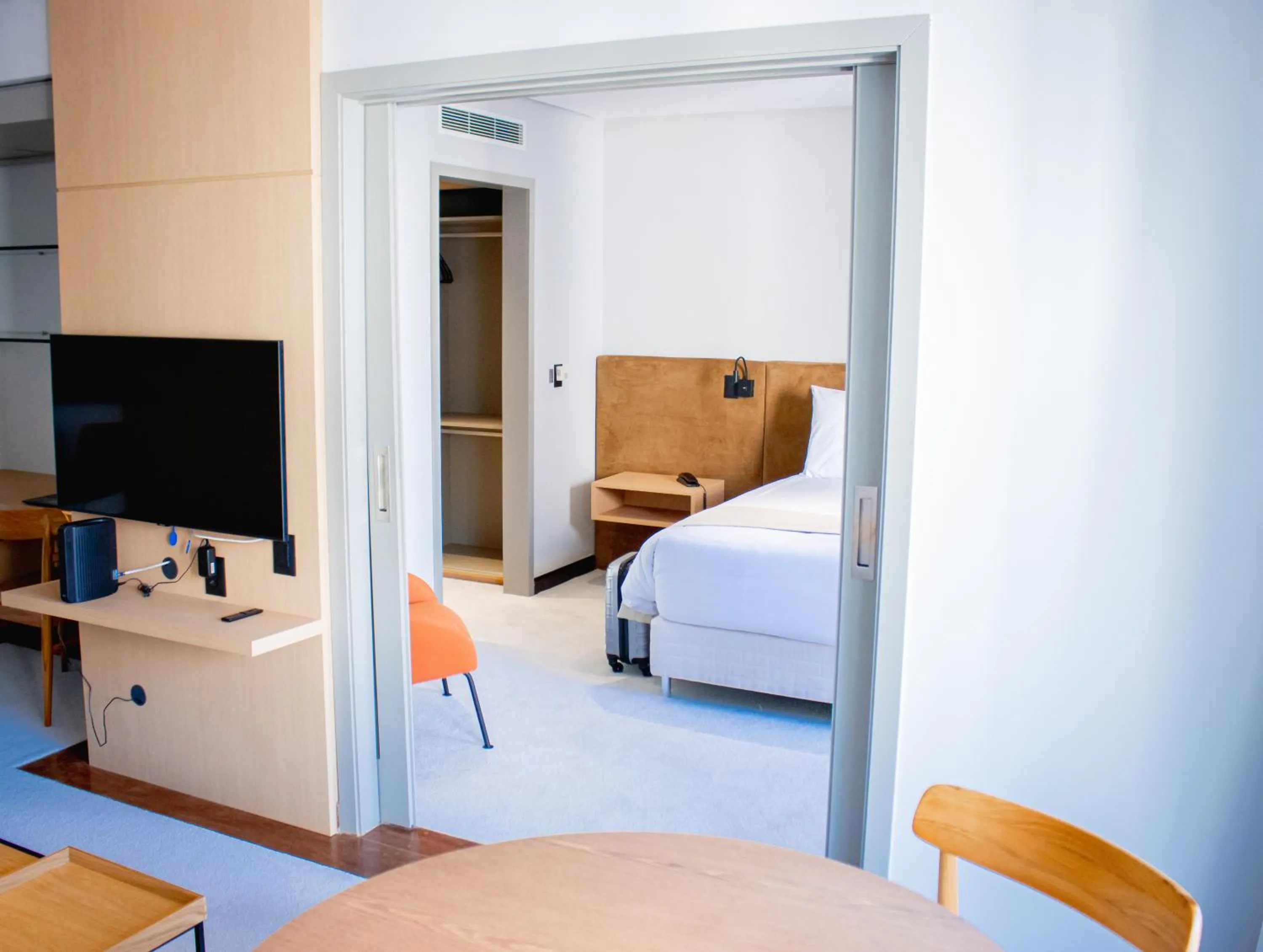 Bedroom, Bed in Roomo Transamerica SP GeorgeV Itaim Bibi