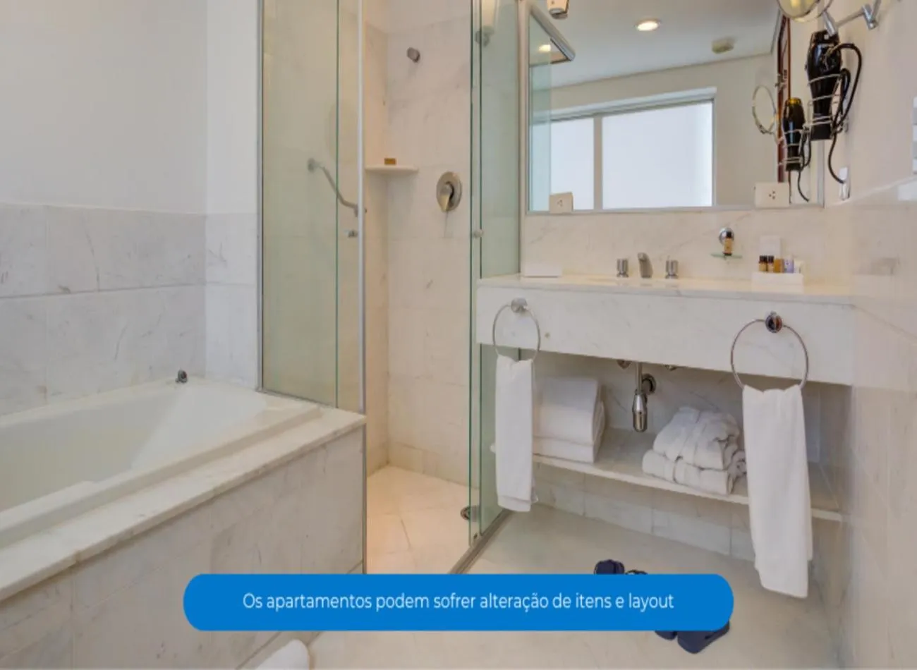 Bathroom in Roomo Transamerica SP GeorgeV Itaim Bibi