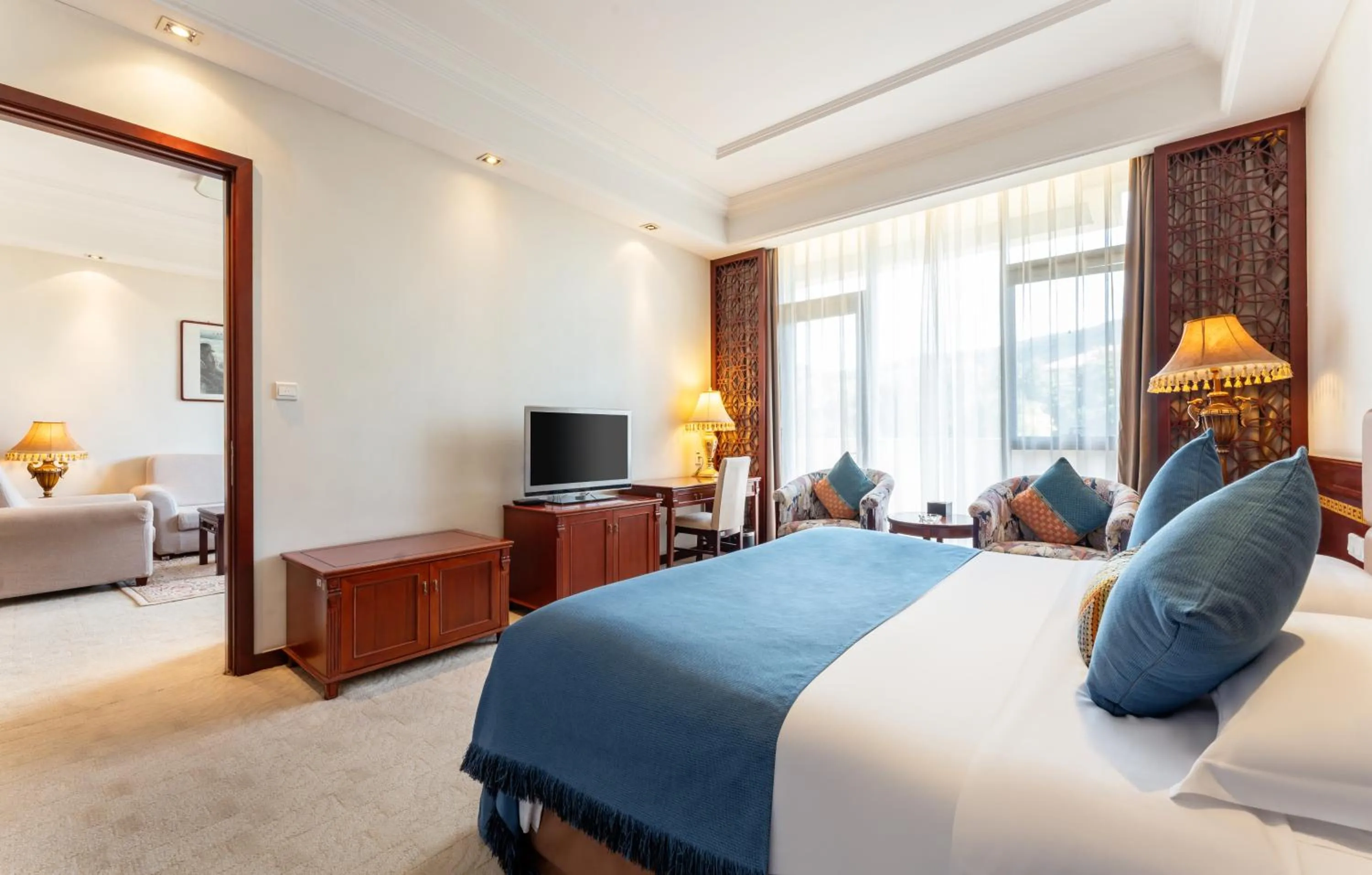 Bedroom, Bed in HeBei Cuipingshan Guest House