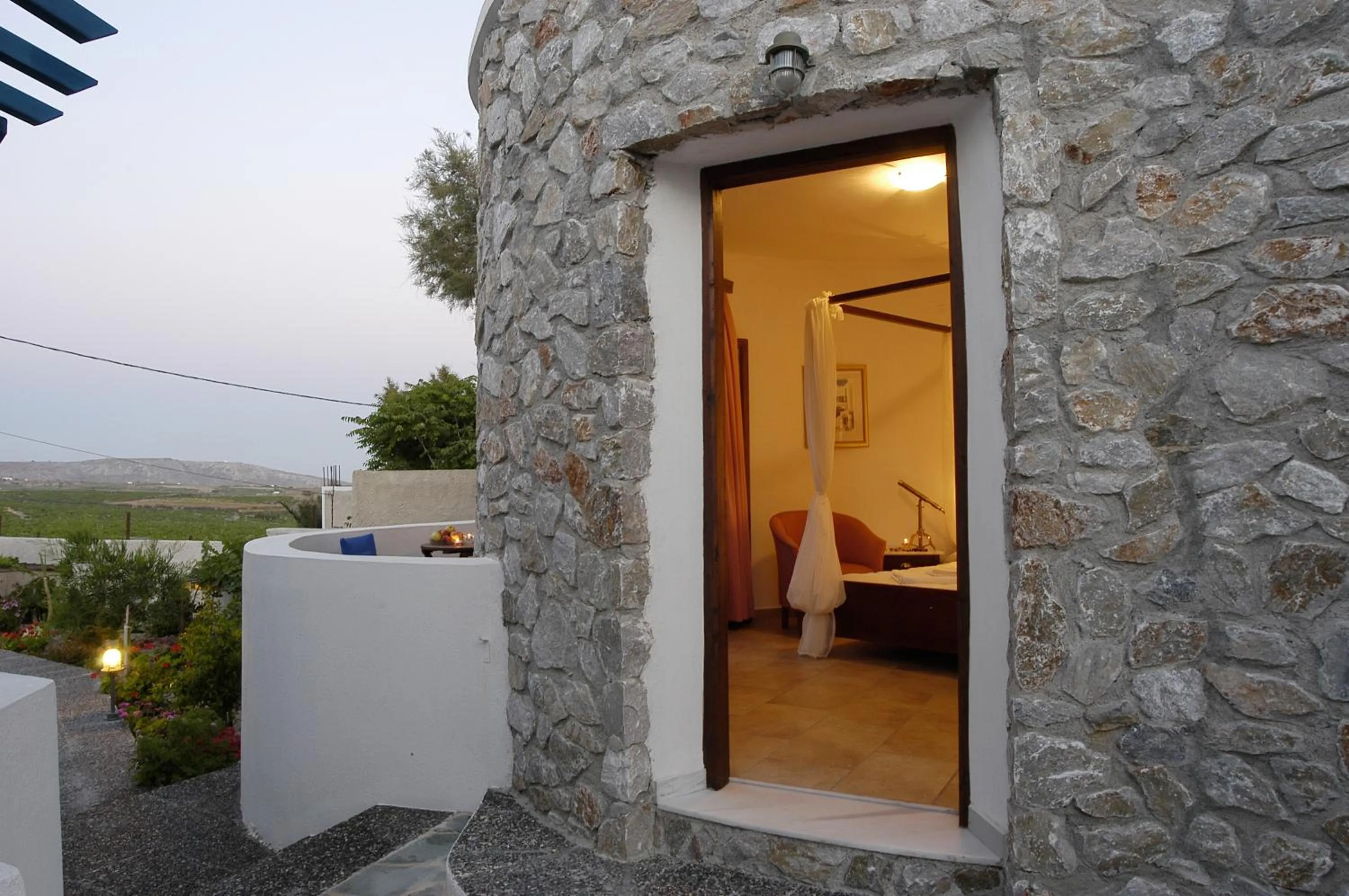 Bed in Hotel Mathios