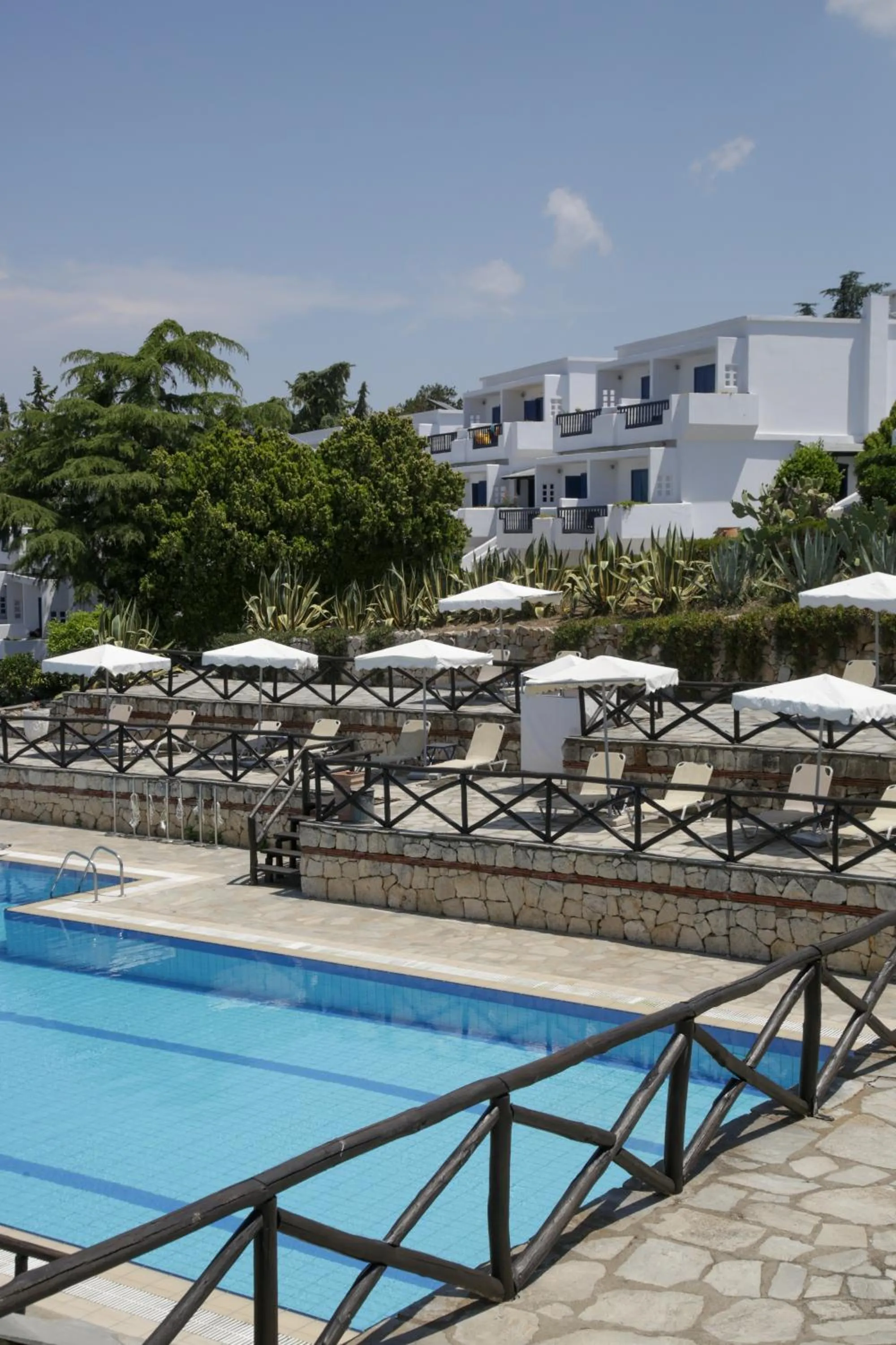 Pool view in Agionissi Resort