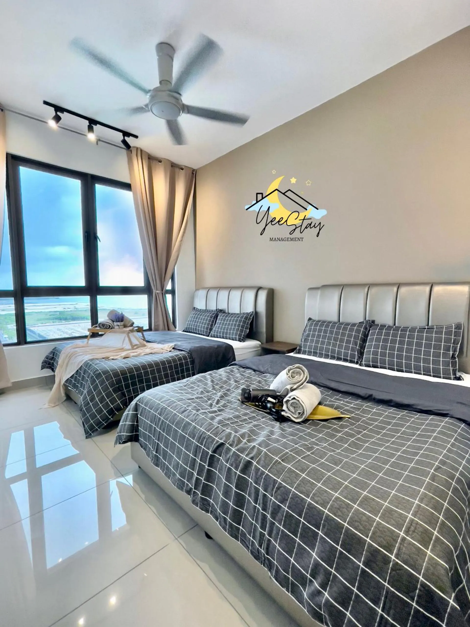 Bed in SeaView PoolView CityView BaliResidence Video game 5minJonker