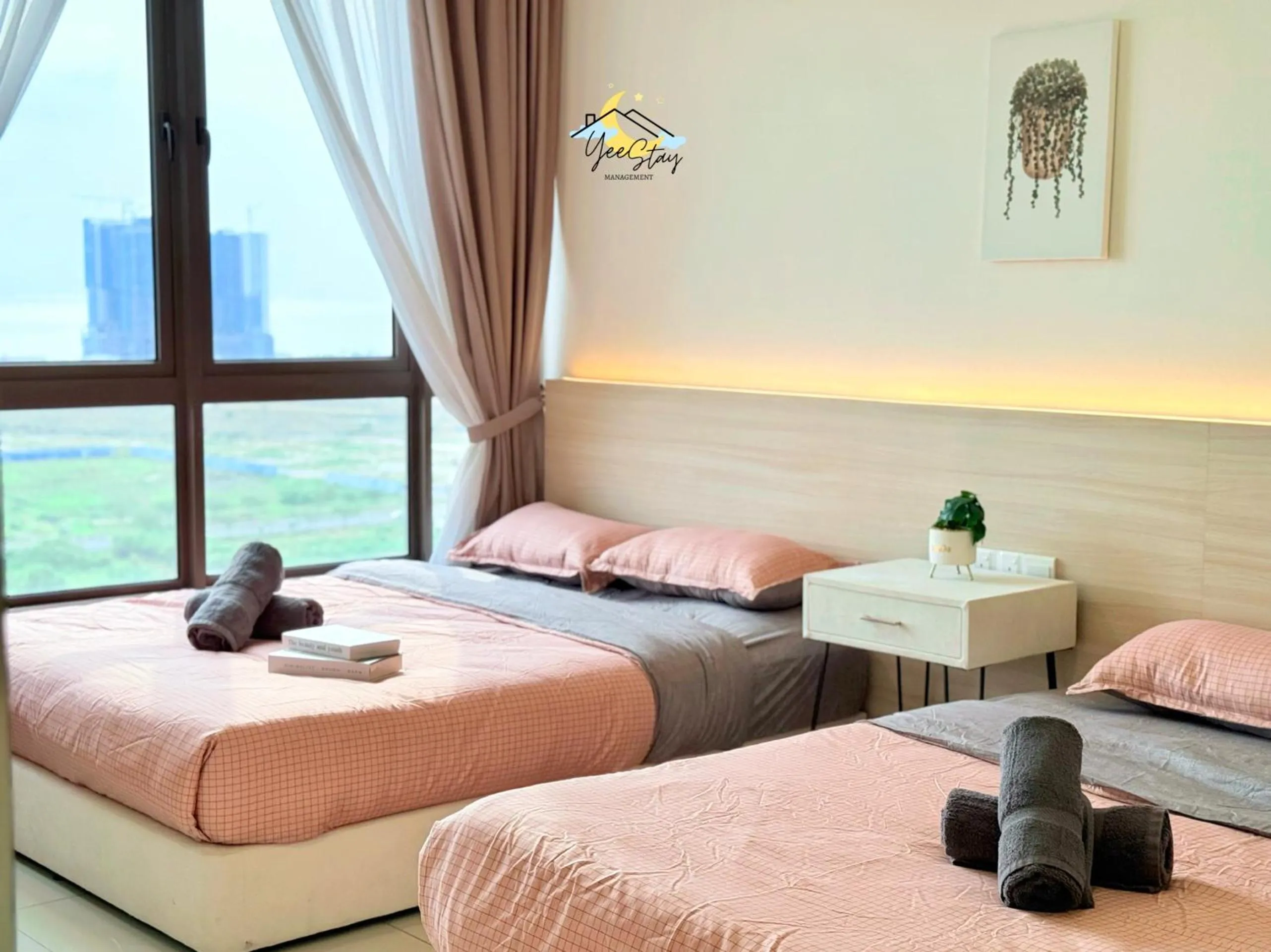 Bed in SeaView PoolView CityView BaliResidence Video game 5minJonker