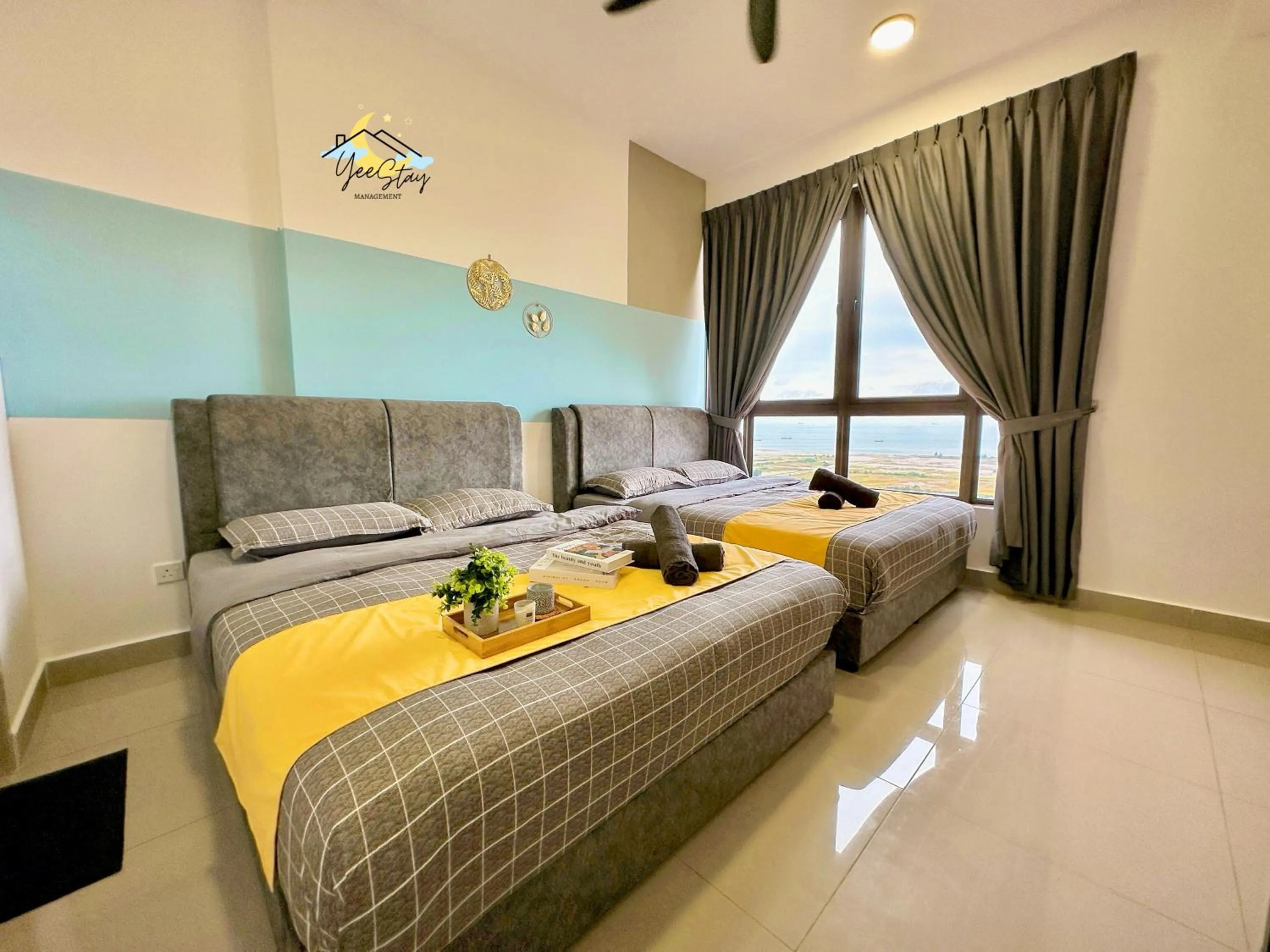 Bed in SeaView PoolView CityView BaliResidence Video game 5minJonker