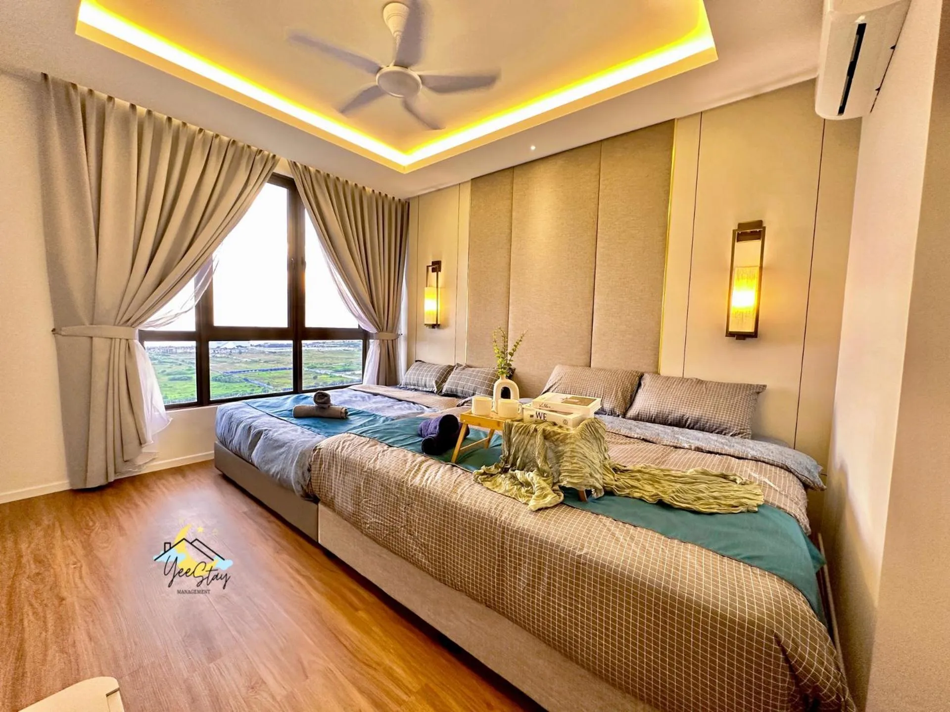 Bed in SeaView PoolView CityView BaliResidence Video game 5minJonker