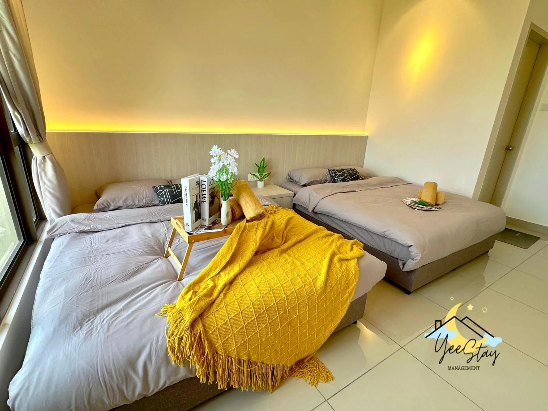 Bed in SeaView PoolView CityView BaliResidence Video game 5minJonker