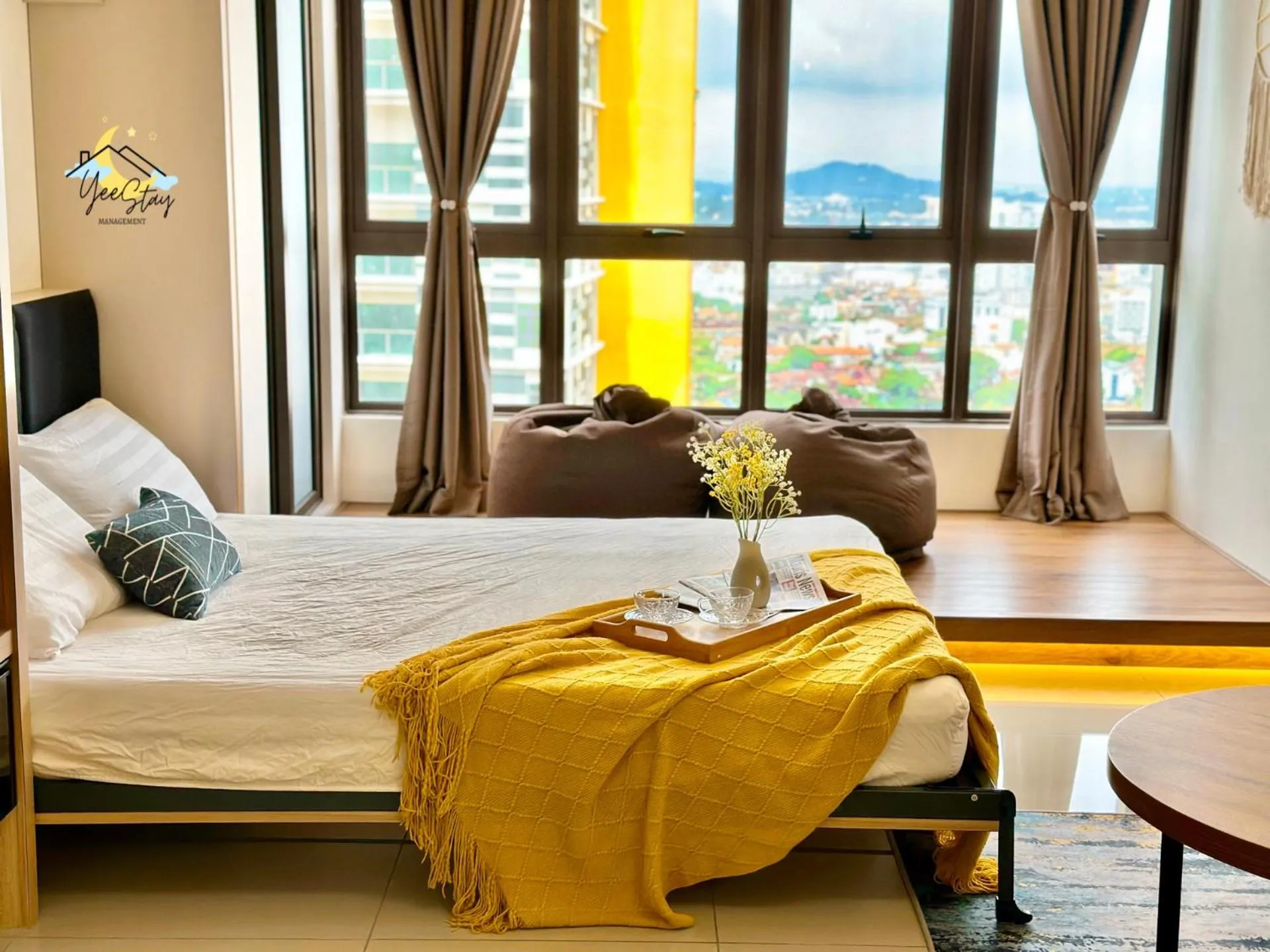 Bed in SeaView PoolView CityView BaliResidence Video game 5minJonker