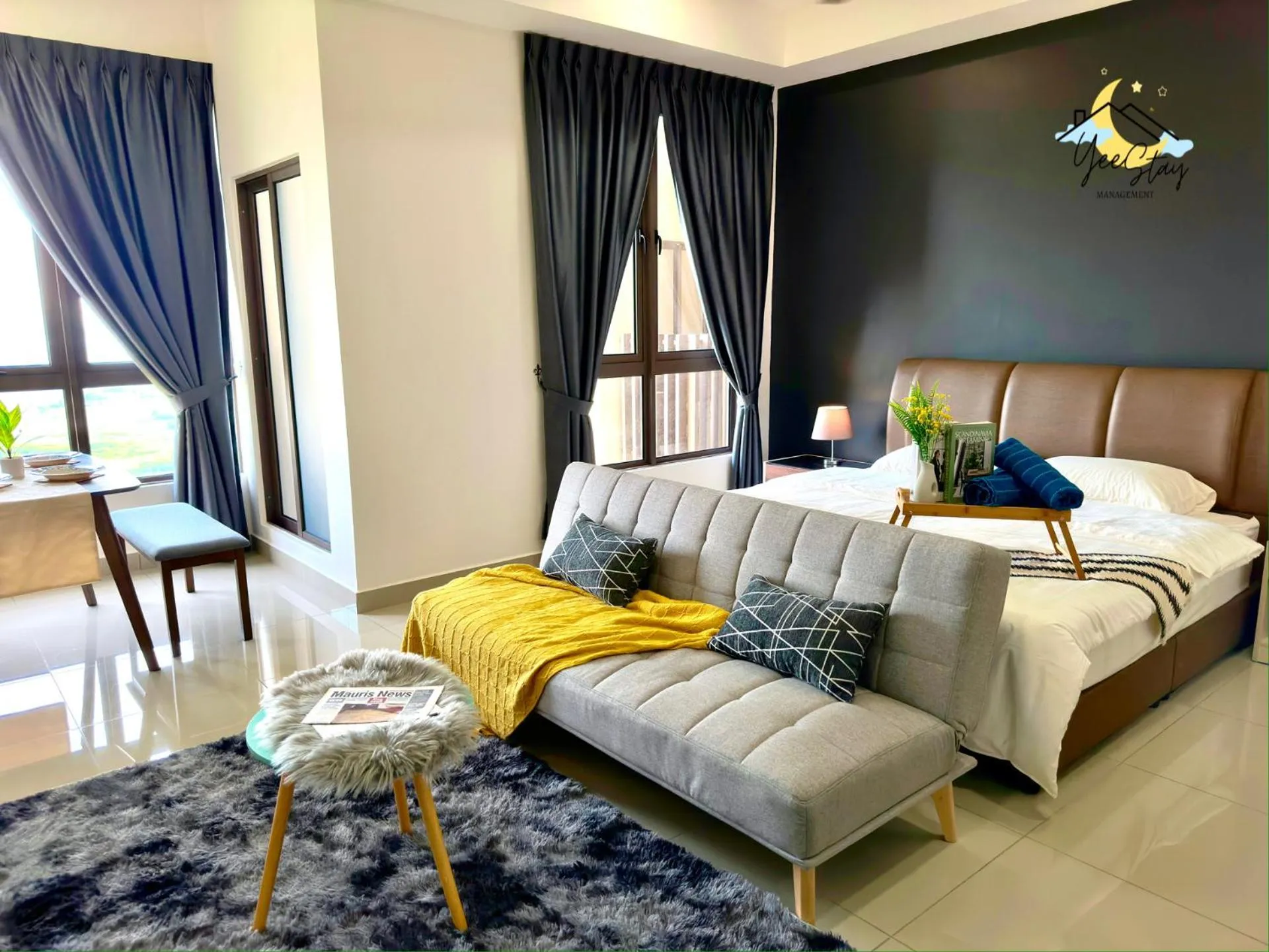 Bed in SeaView PoolView CityView BaliResidence Video game 5minJonker