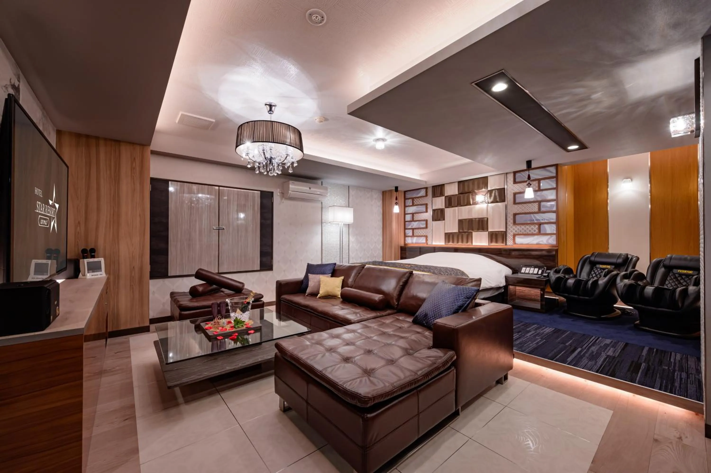 Bed in HOTEL STAR RESORT aroma