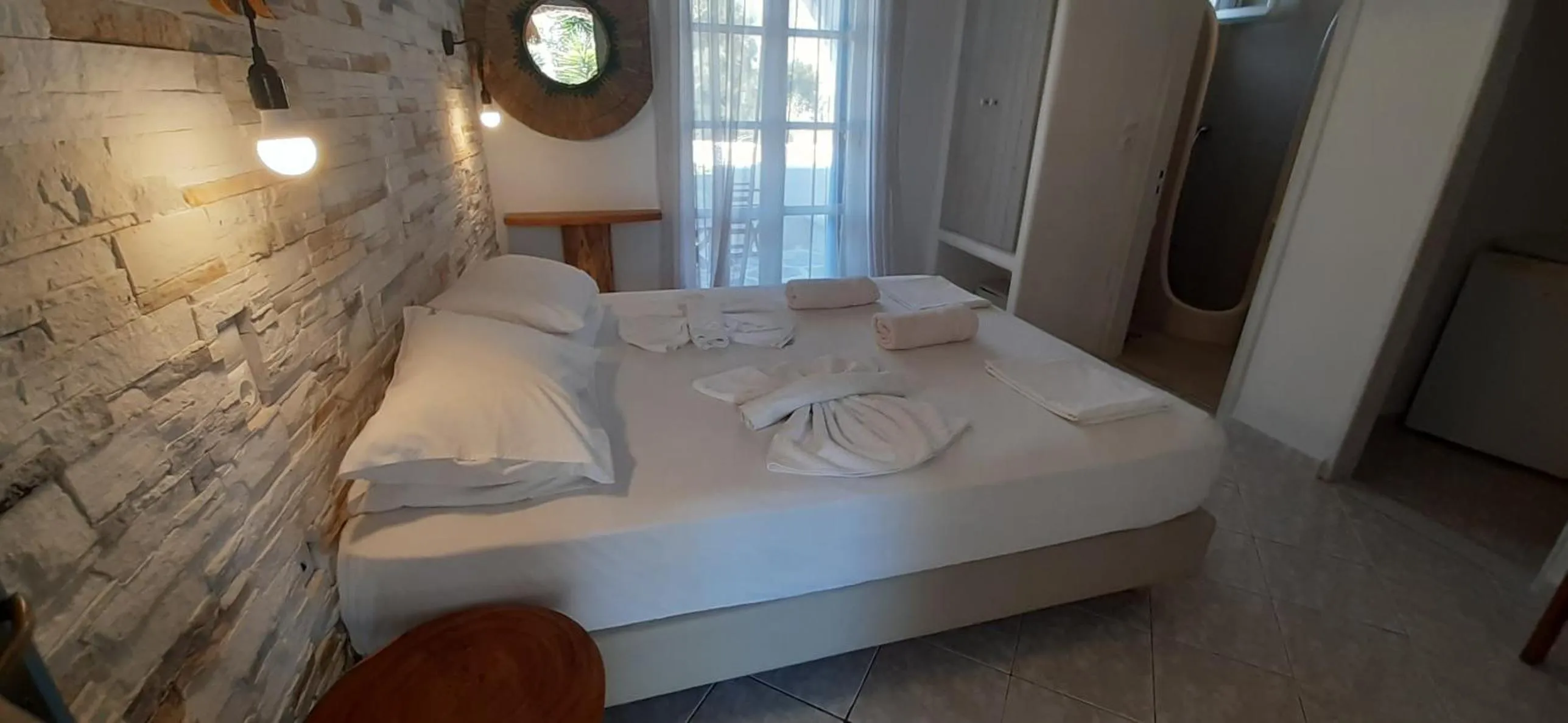 Bed in Ioanna Apartments