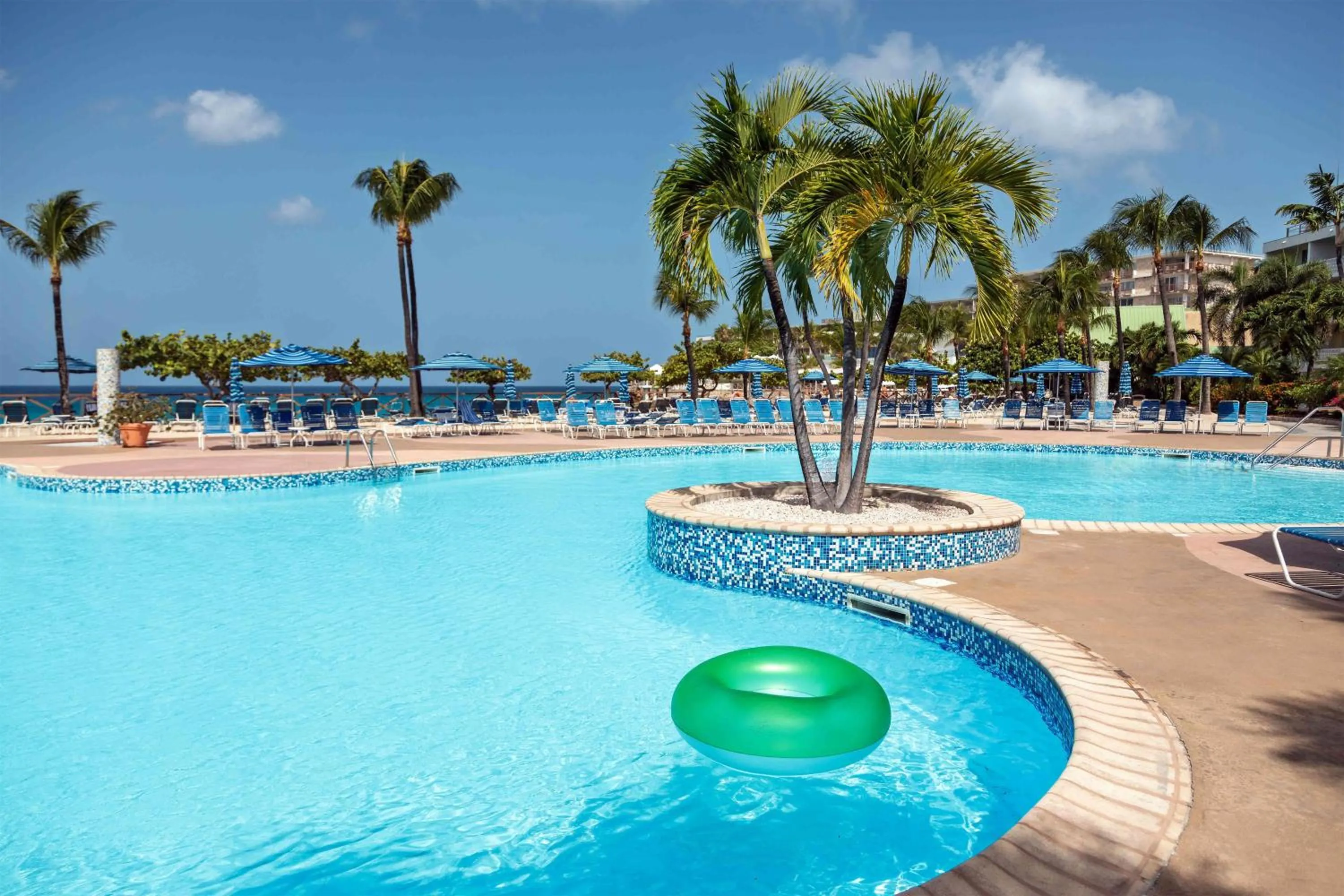 Pool view in Royal Islander Club Resort La Plage