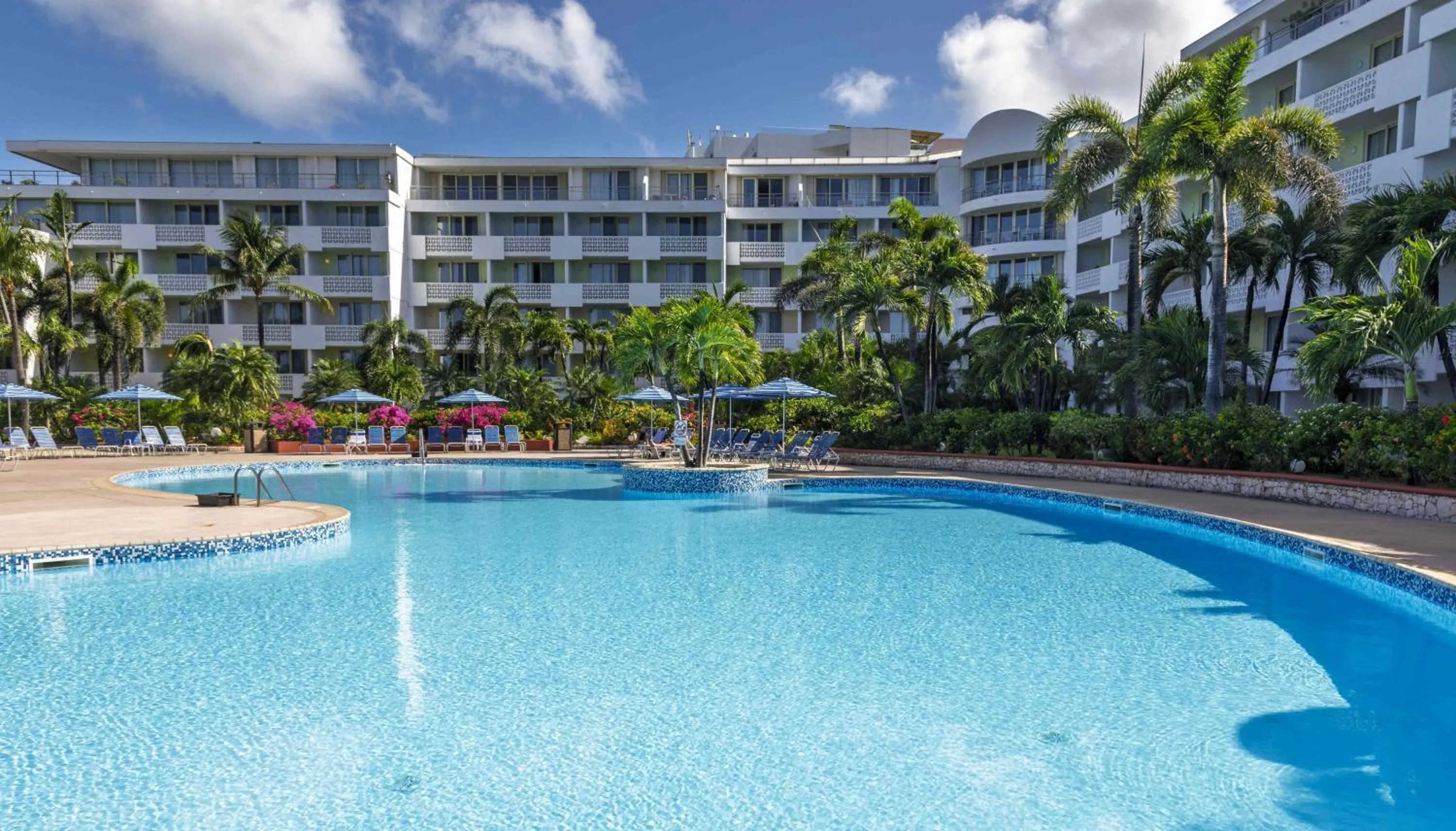 Pool view in Royal Islander Club Resort La Plage