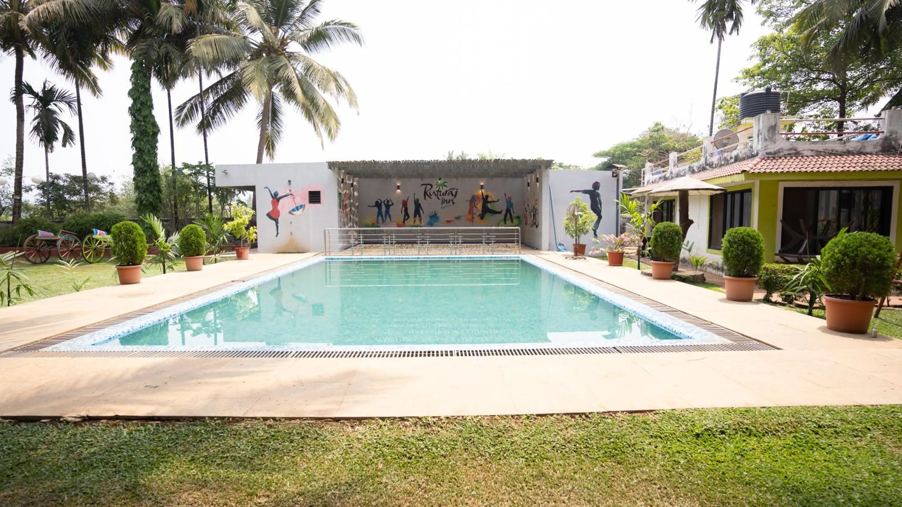 Pool view in Ruturaj Inn Alibag
