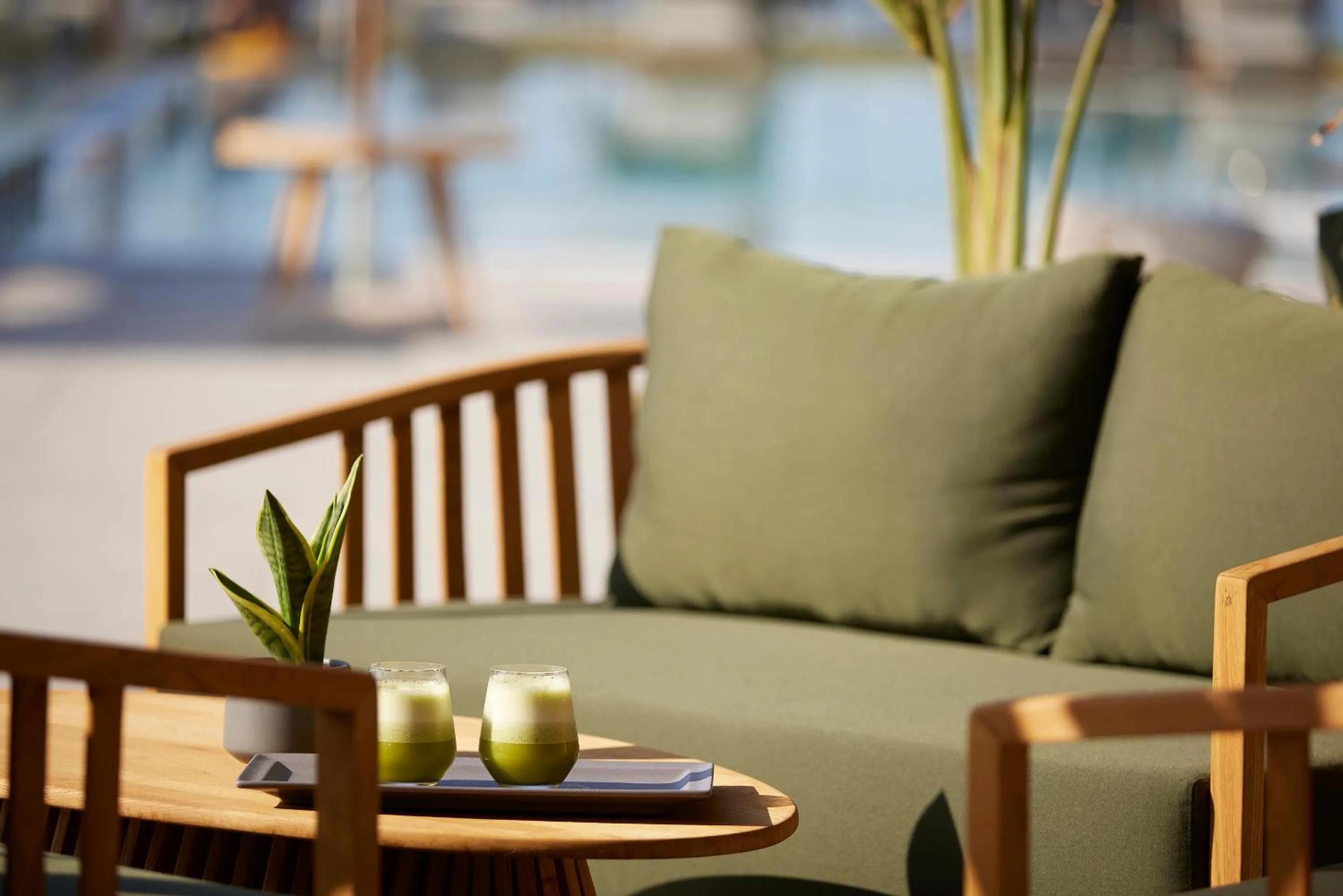 sunbed in Asterion Suites & Spa - Designed for Adults