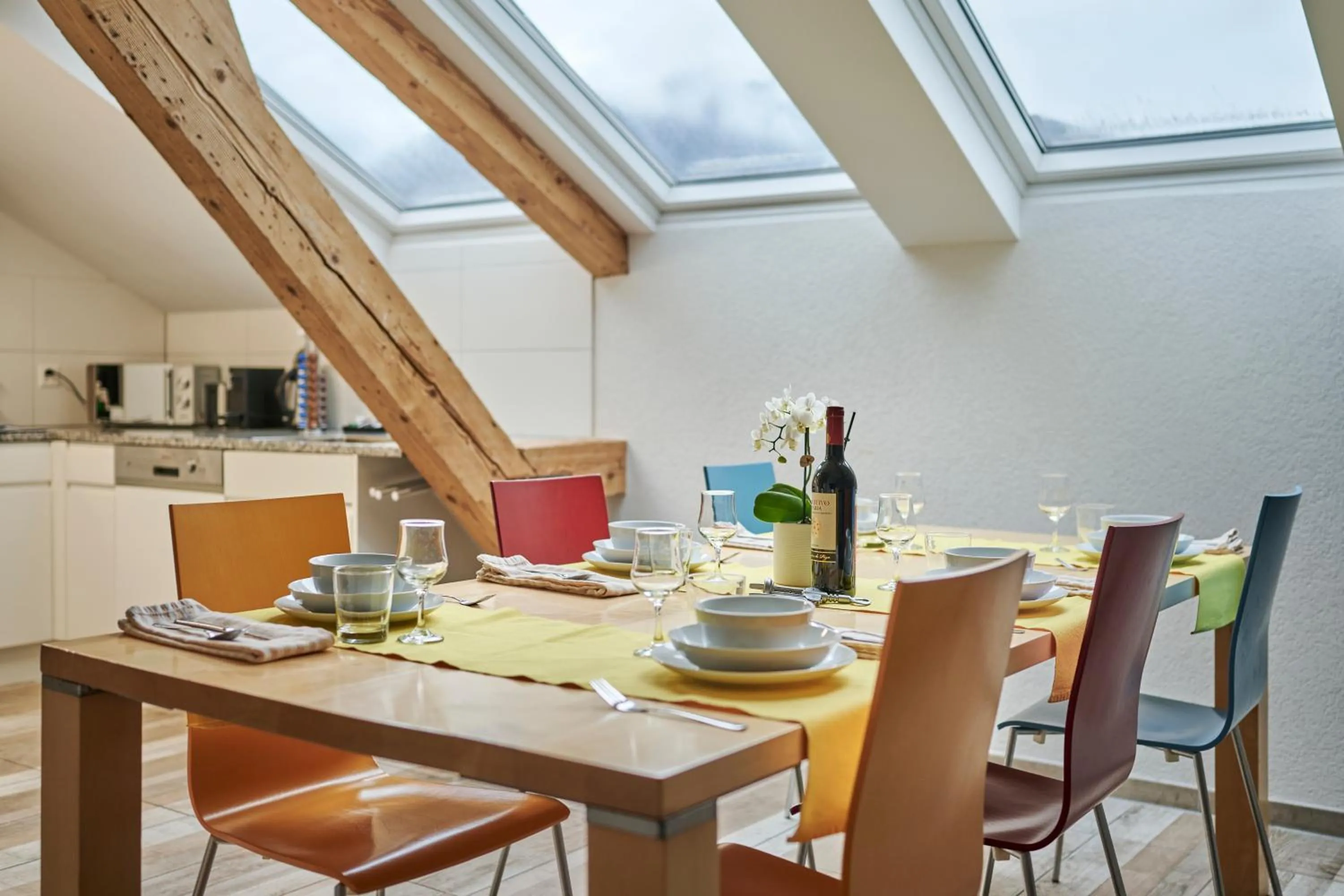 Kitchen or kitchenette in Aparthotel Krone - Self Check-In