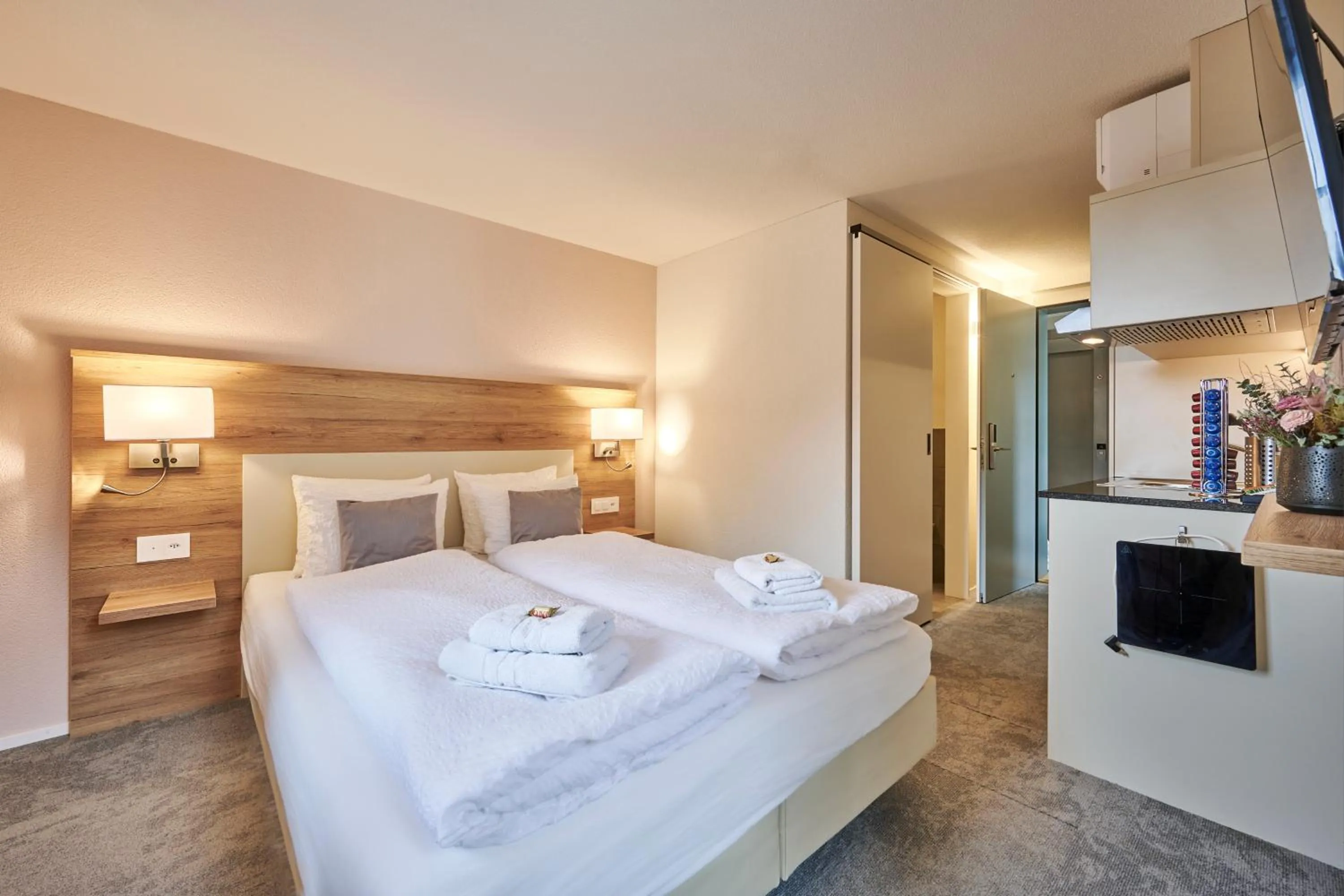 Bed in Aparthotel Krone - Self Check-In