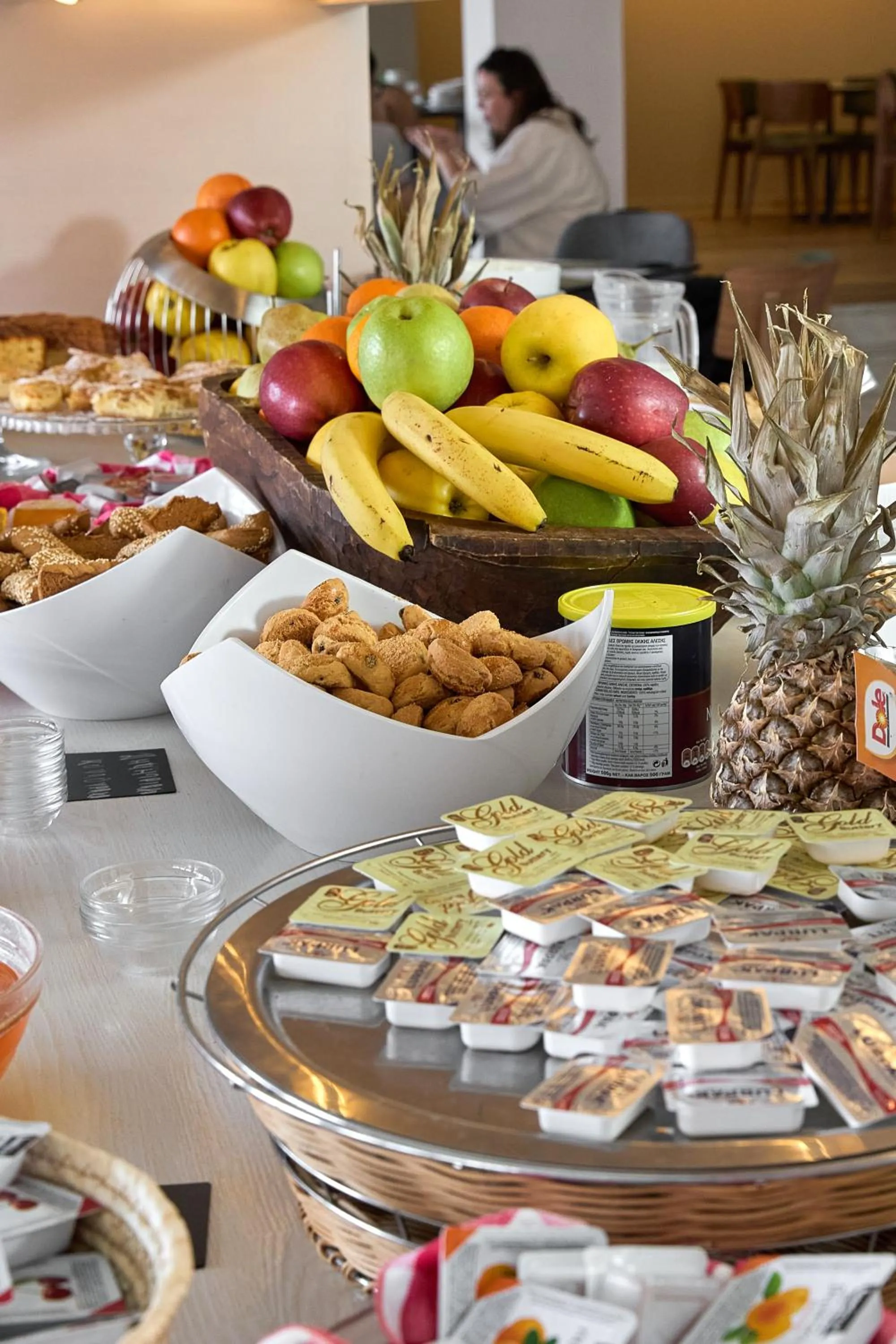 Buffet breakfast in Fedriades Delphi Hotel