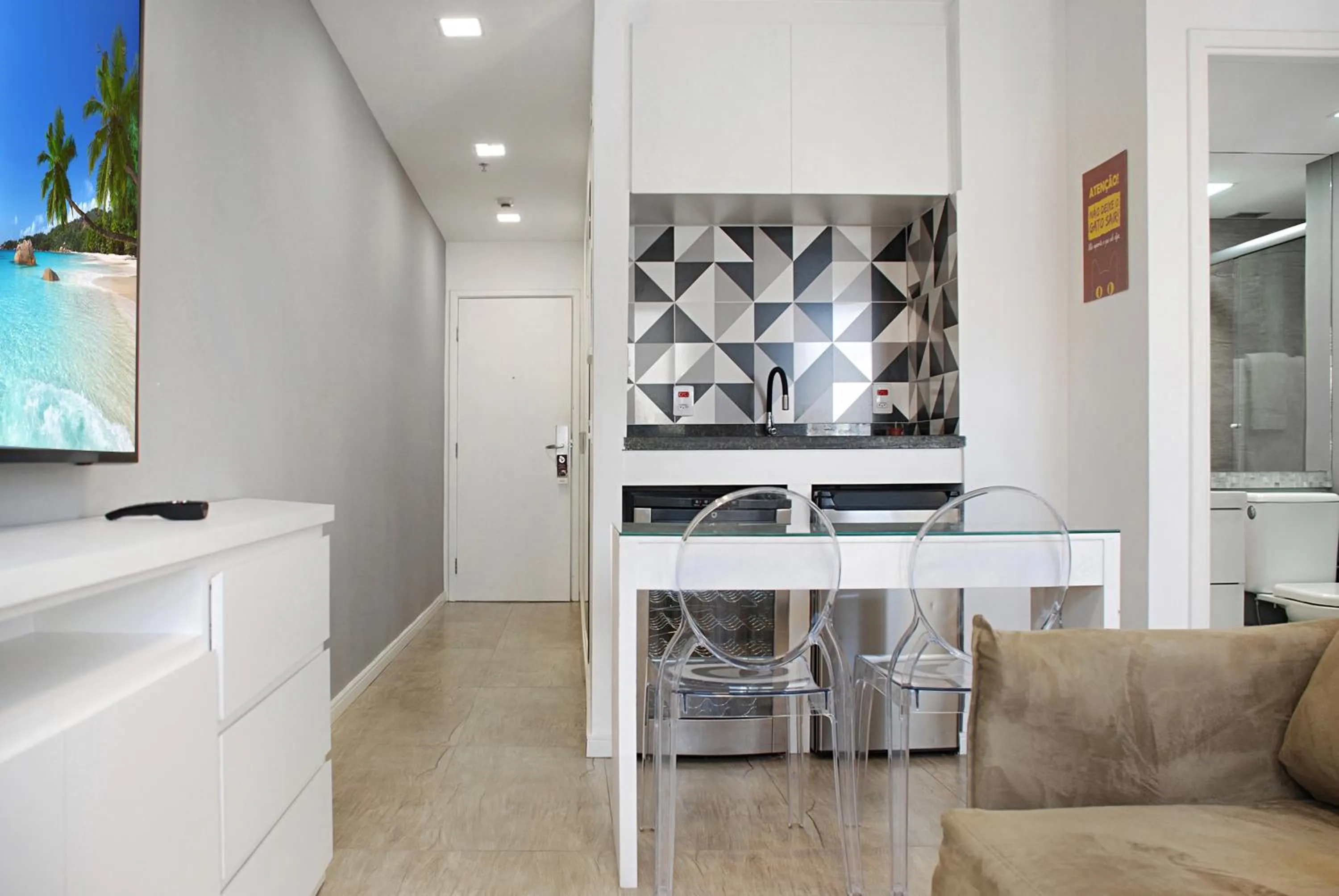 TV and multimedia in Sofisticado Hotel na Vila Olimpia