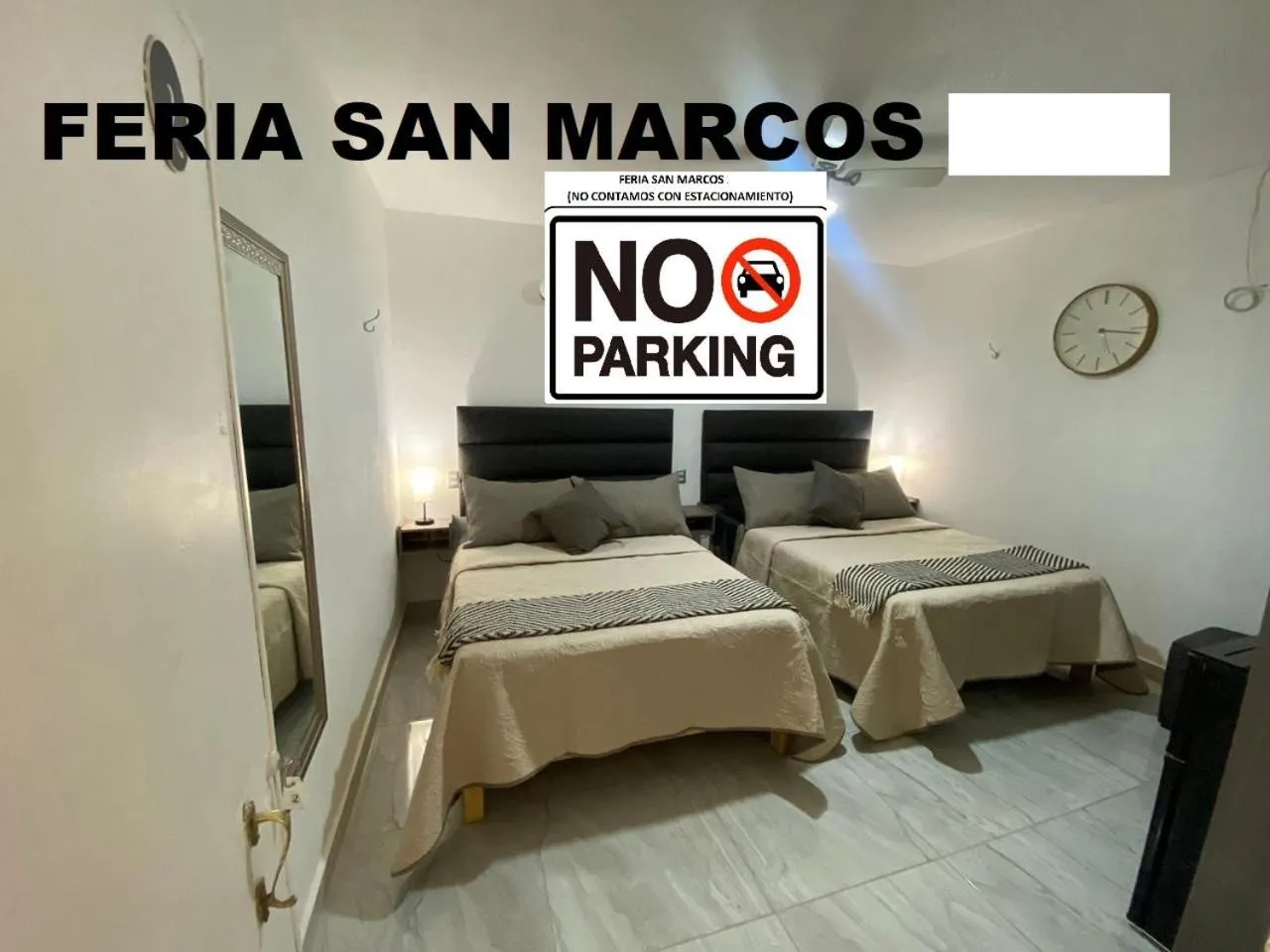 Bed in Hotel Posada Jardín Aguascalientes