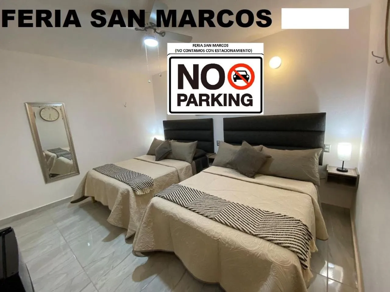 Bed in Hotel Posada Jardín Aguascalientes