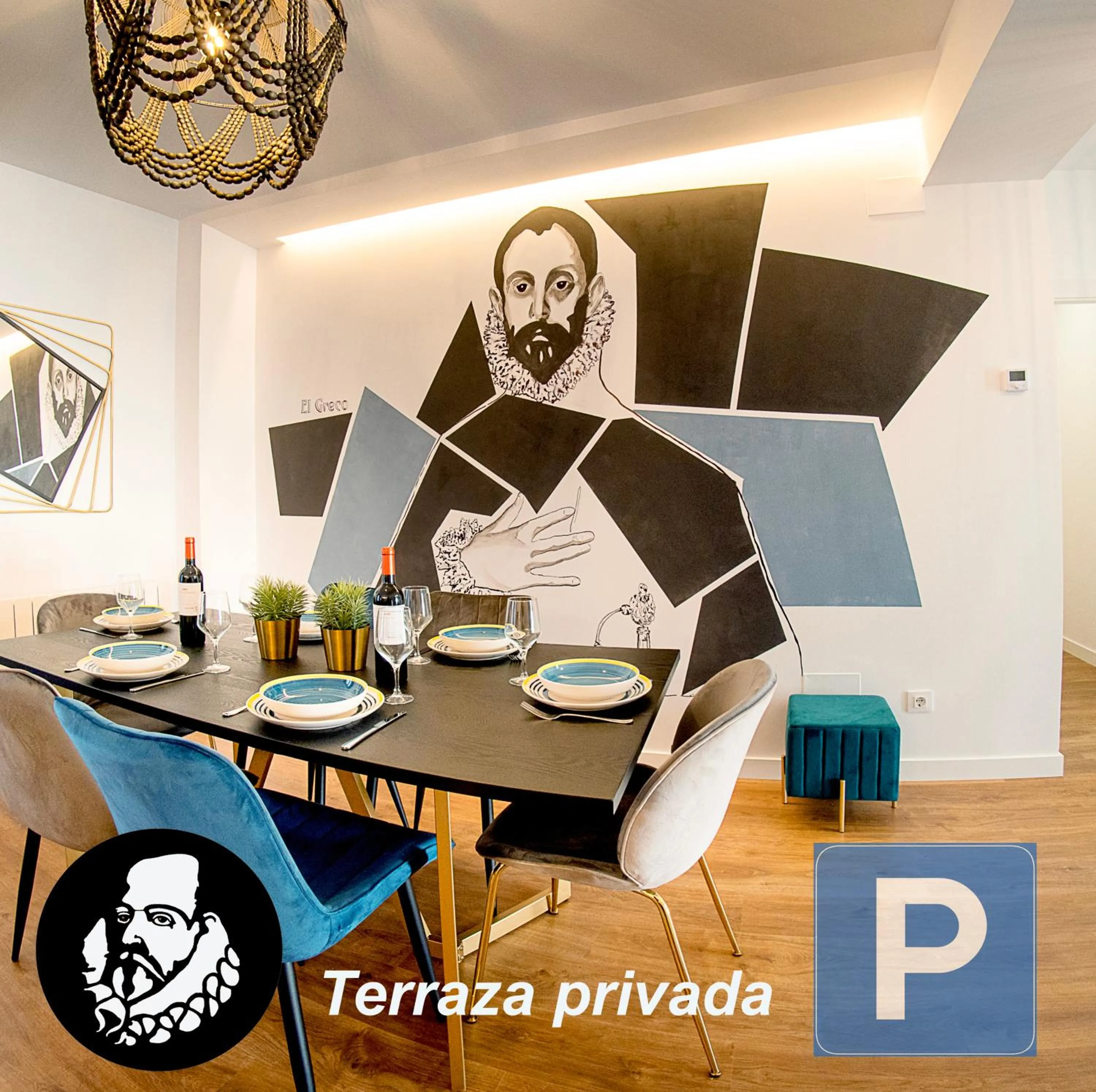 Living room in Cervantes 5 Collection - Greco Aparcamiento en el Edificio