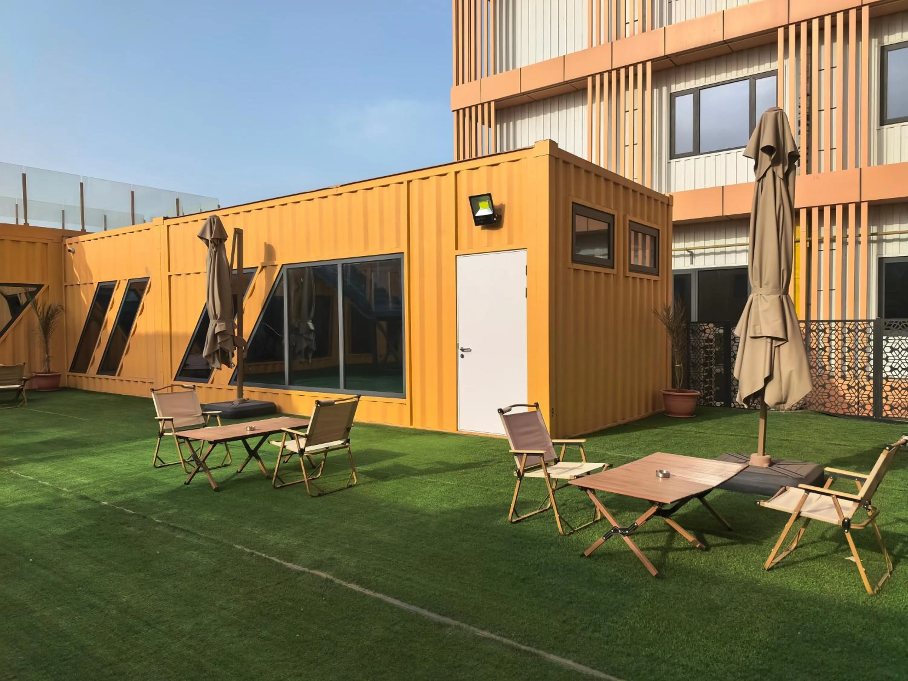Inner courtyard view in Escale International Hotel